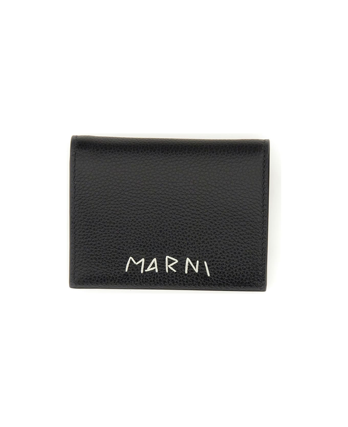 Marni Leather Wallet - BLACK