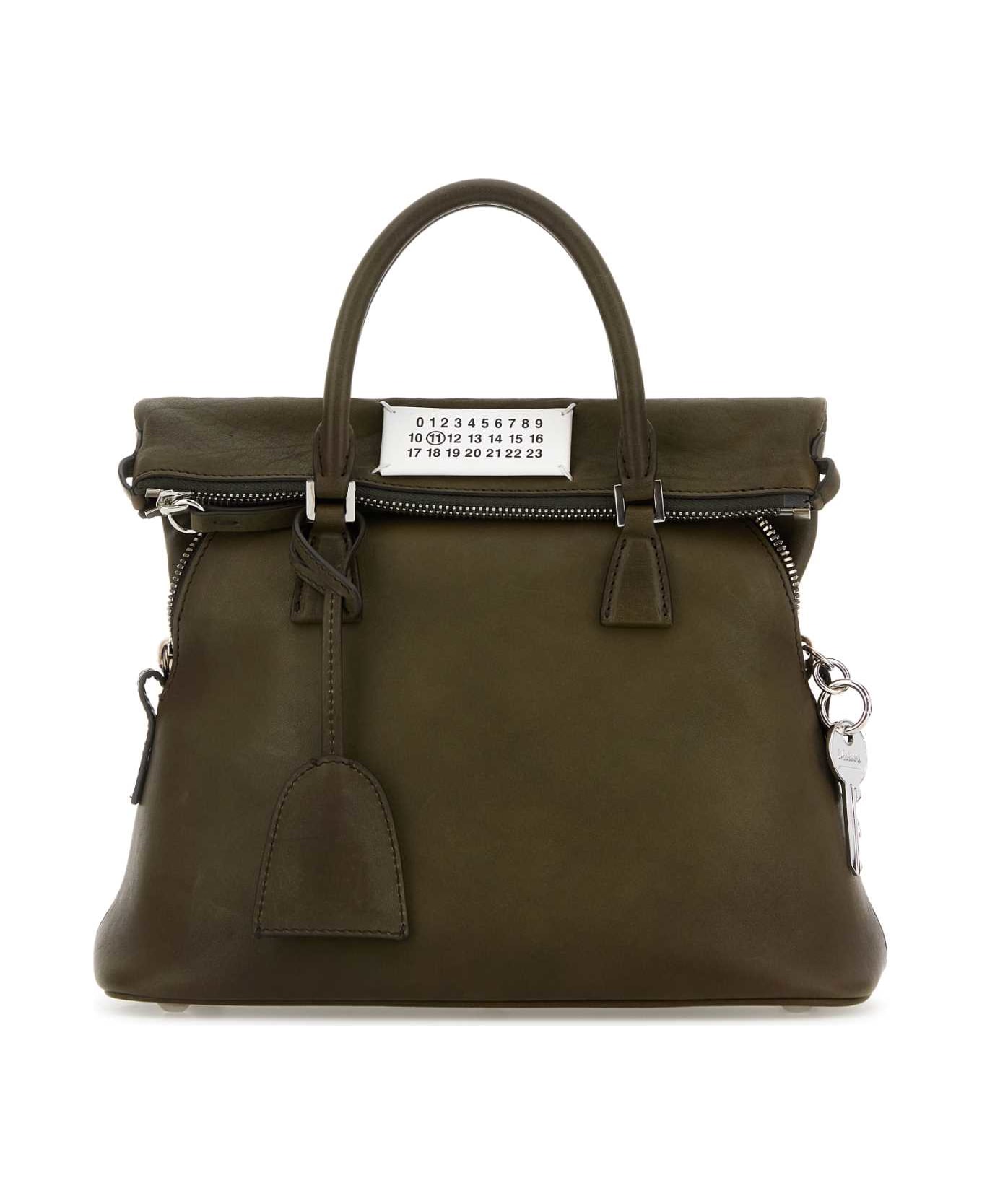 Maison Margiela Olive Green Leather Mini 5ac Handbag - KHAKI