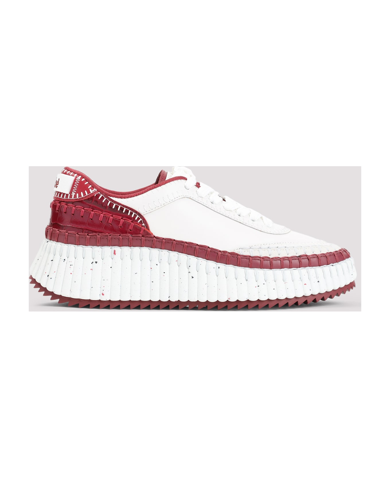 スニーカー CHLOE Women Sneakers CHC25U00RSA 619 RED Chloé Nama Sneaker in Obscure red | Chloé US