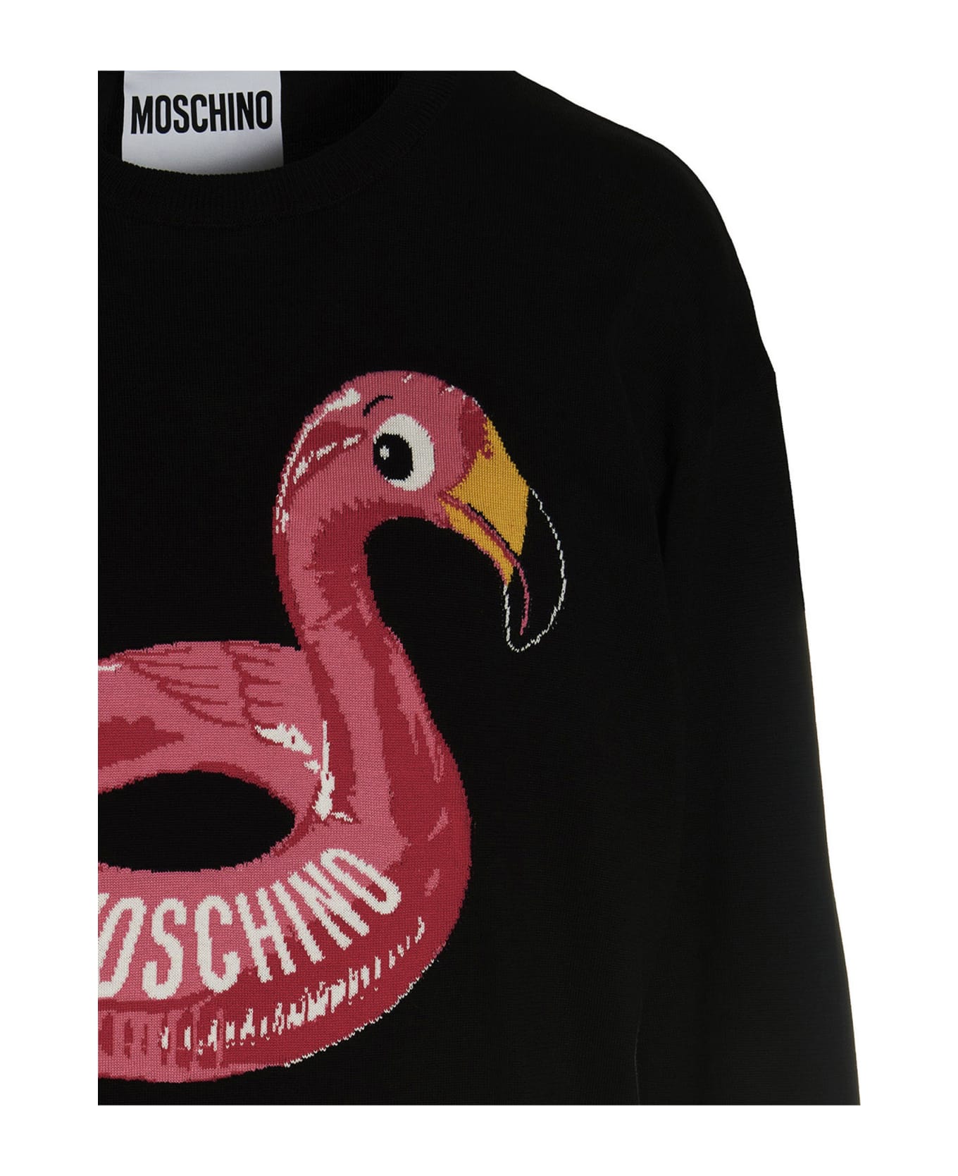 Moschino Jacquard Logo Sweater - Black  