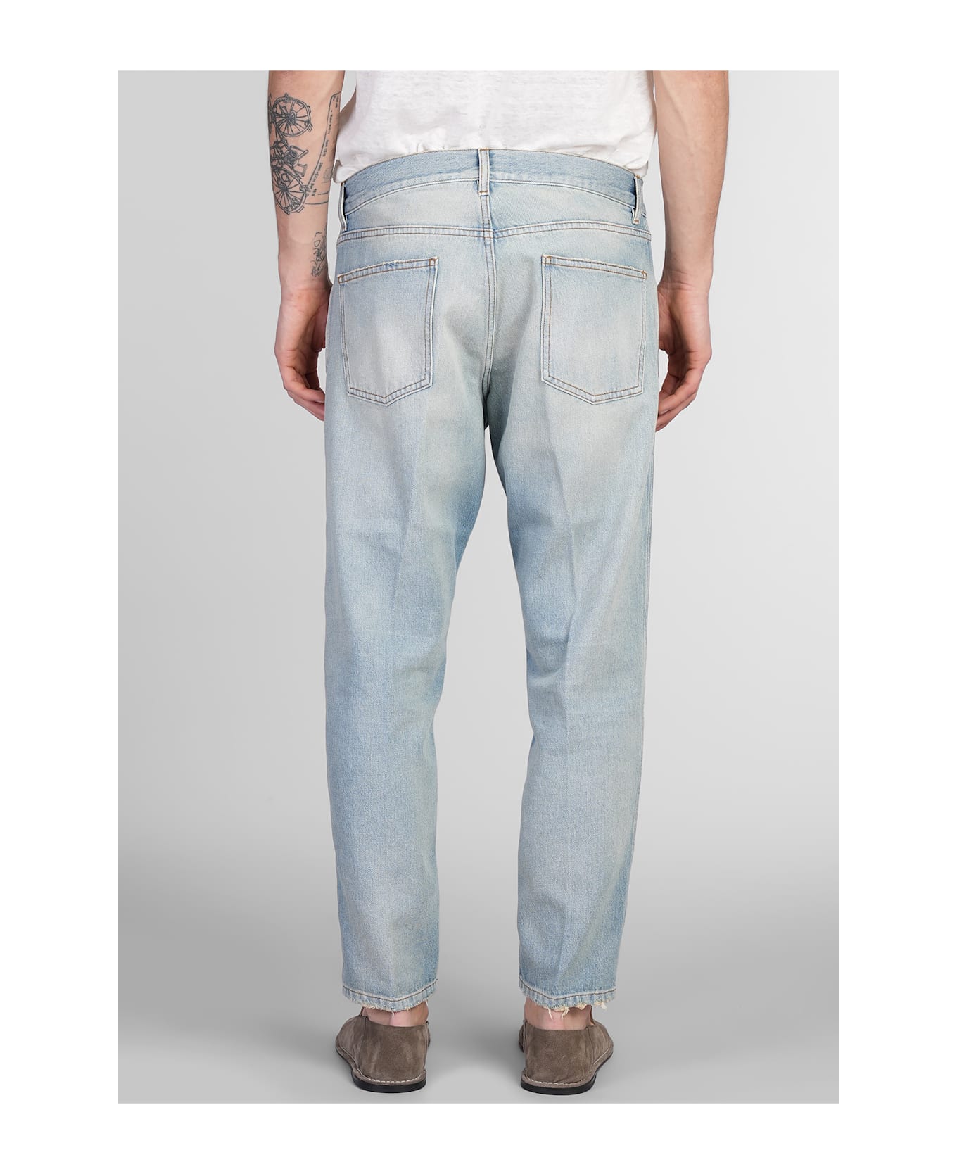 Lardini Jeans In Blue Denim - blue