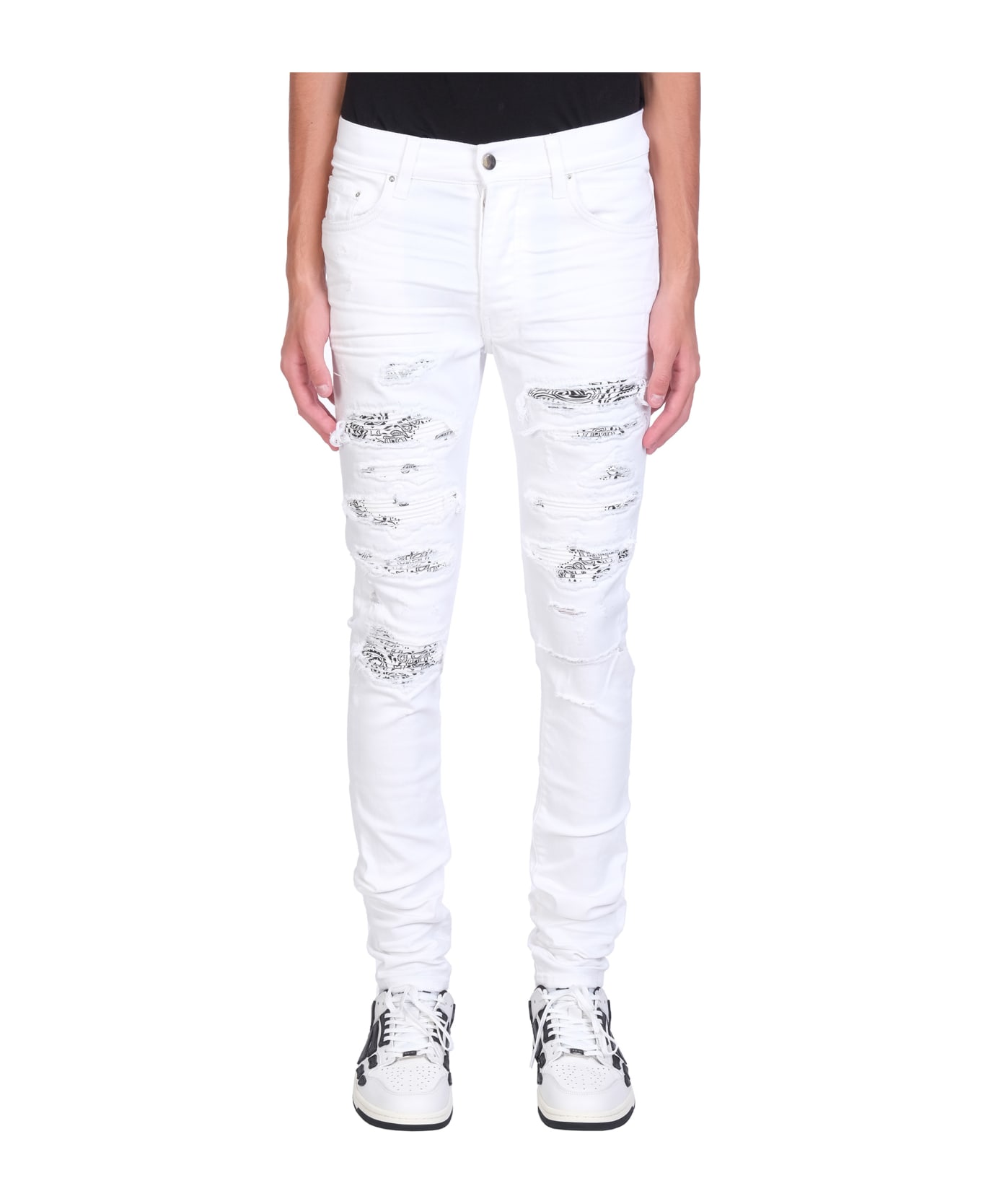 AMIRI Jeans In White Denim - white