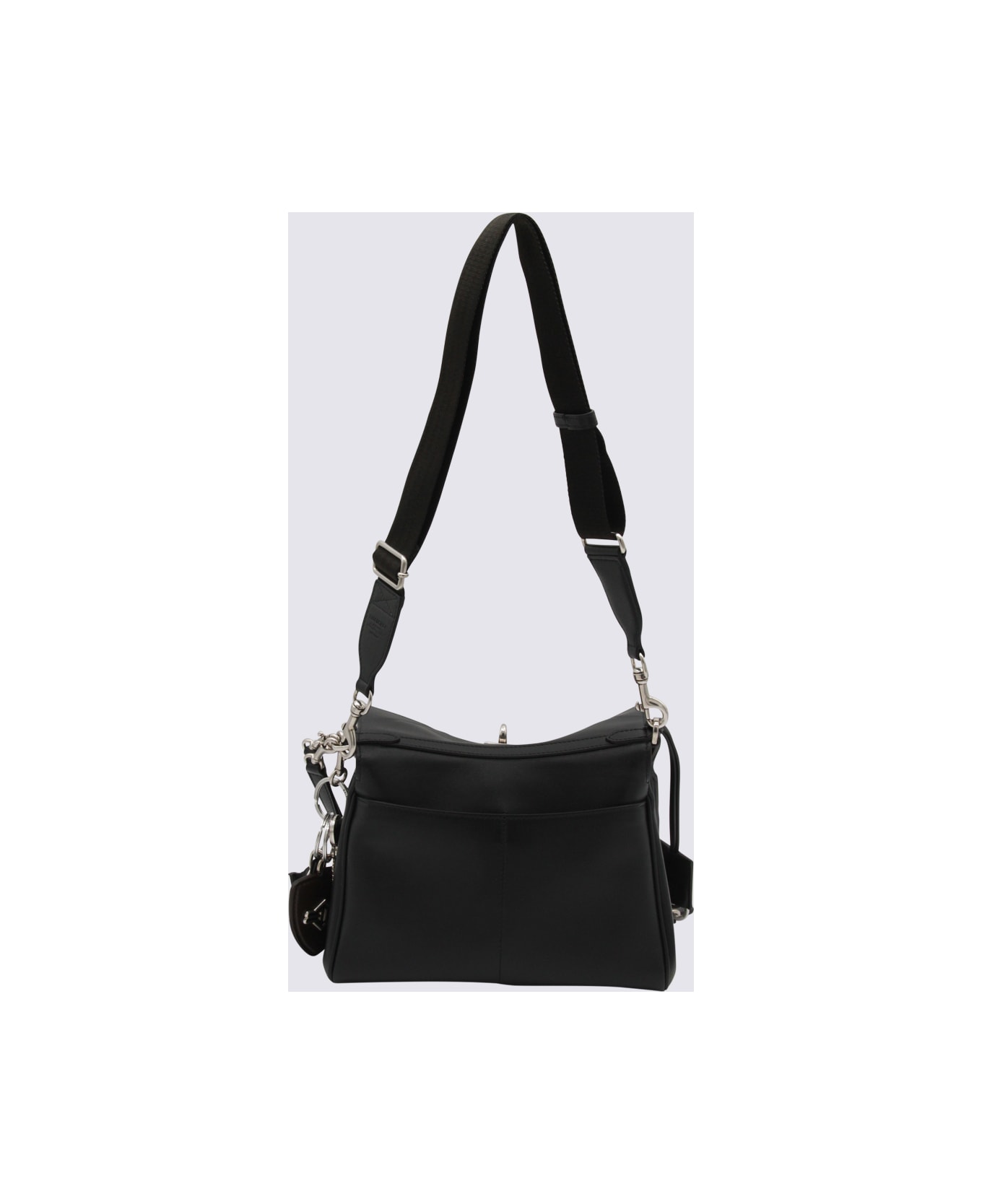 Balenciaga Black Leather Lamborghini Rodeo Shoulder Bag - Black