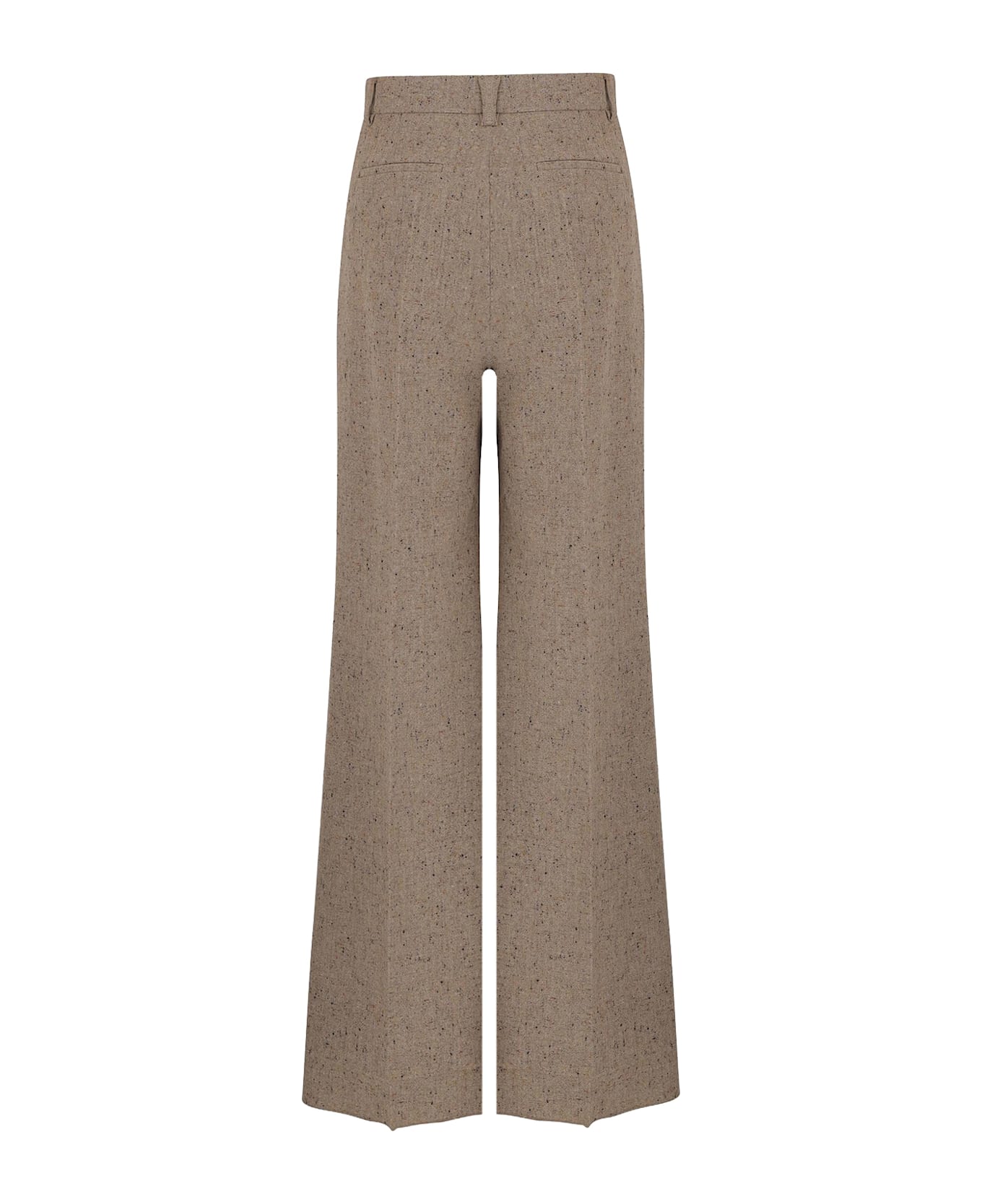 Valentino Virgin Wool Trousers - AVORIO/BEIGE