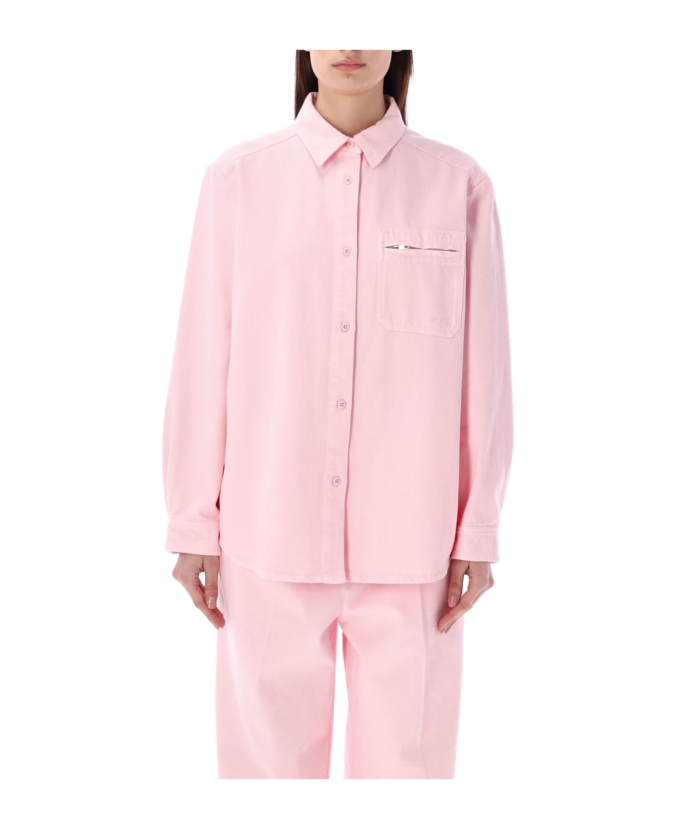 A.P.C. Tina Denim Shirt - Fab Pale Pink パジャマ