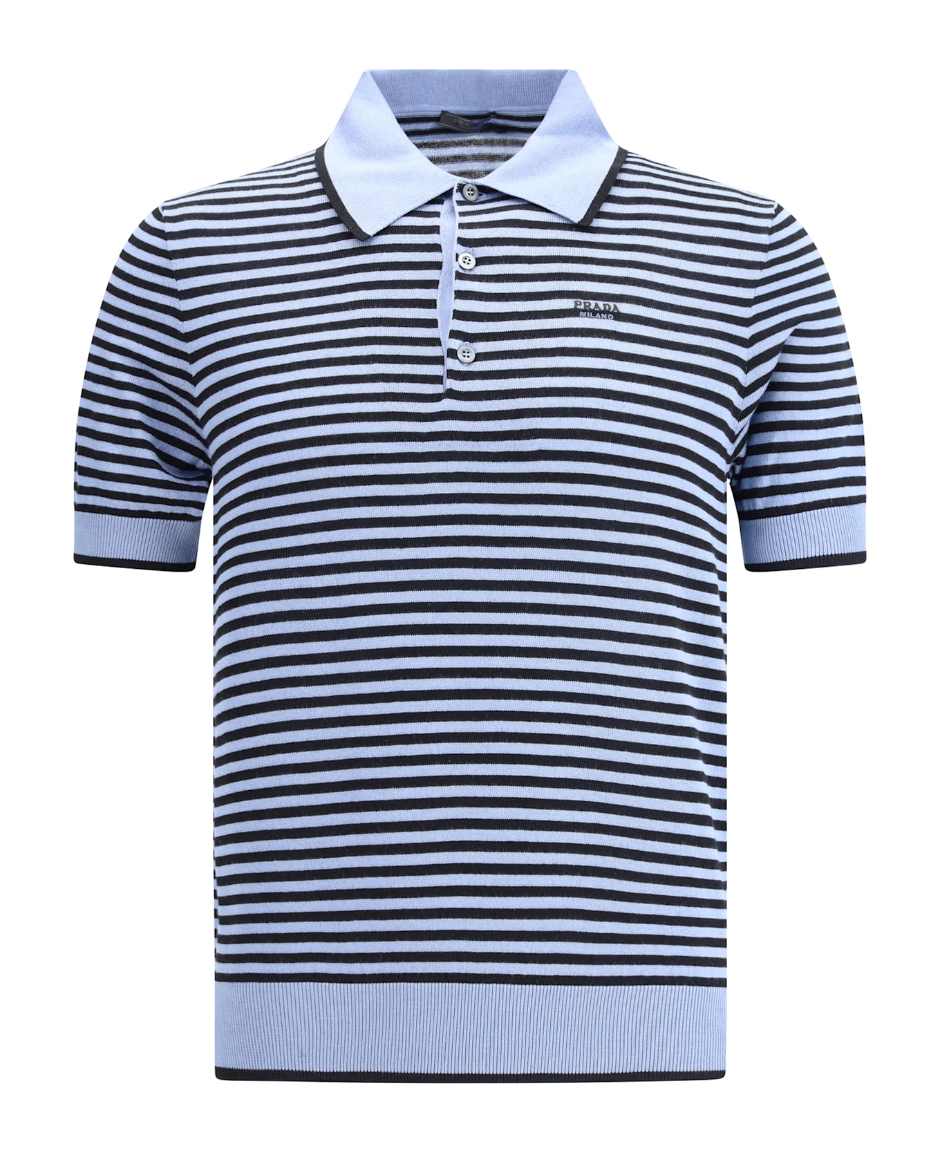 Prada Striped Polo Sweater