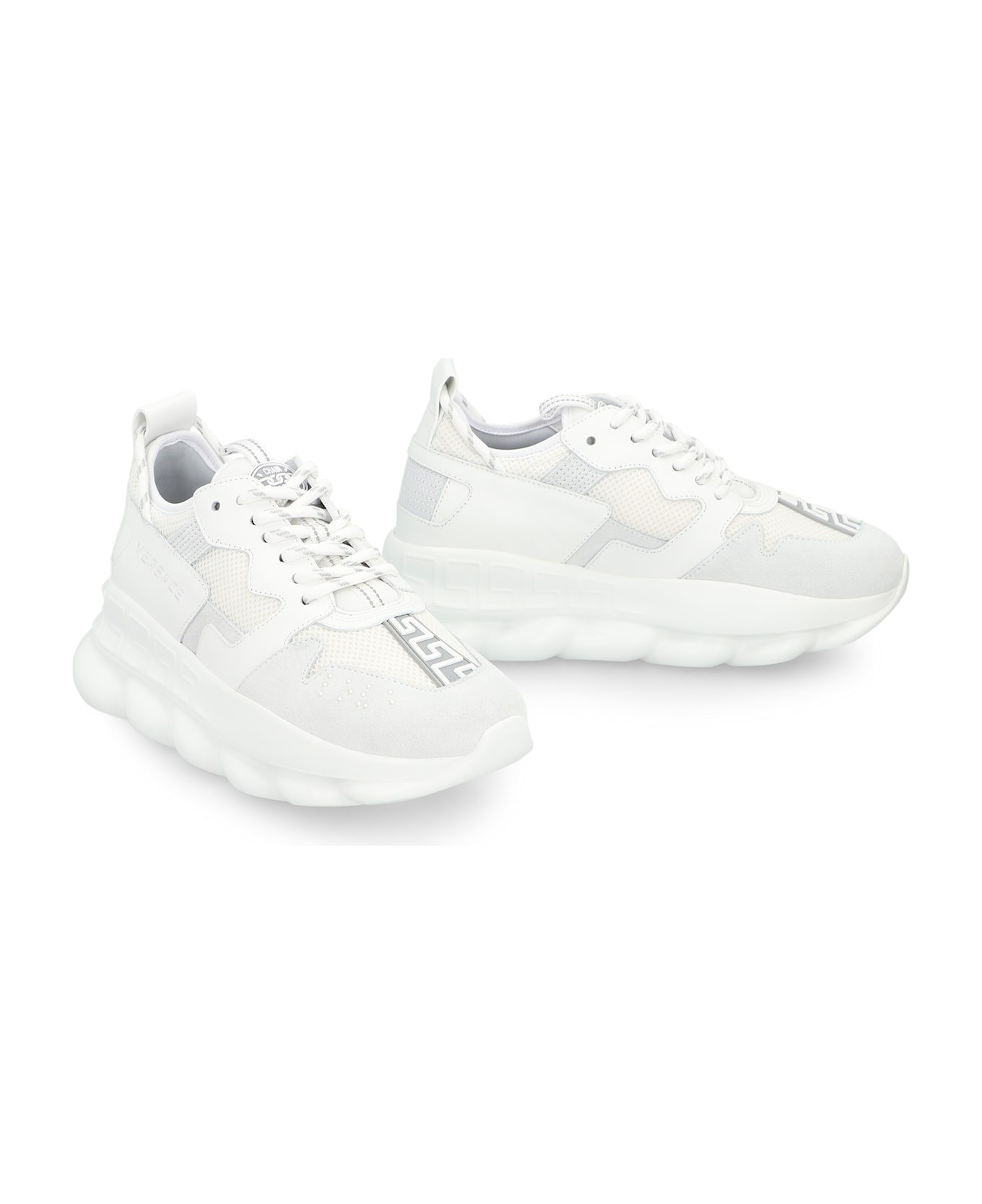 Versace Chain Reaction Oversize Sneakers - White