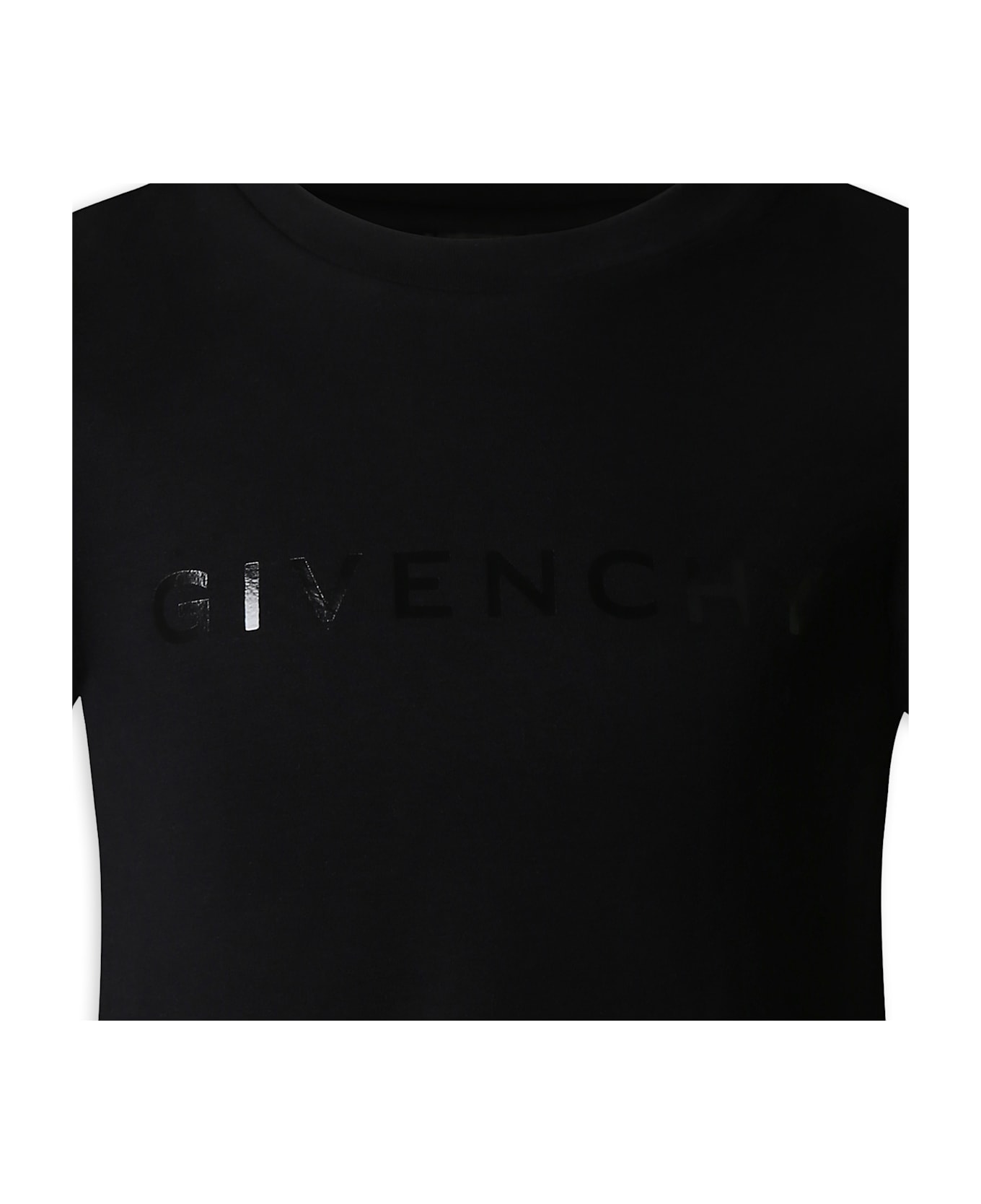 Givenchy Black Dress For Girl With Logo - Black