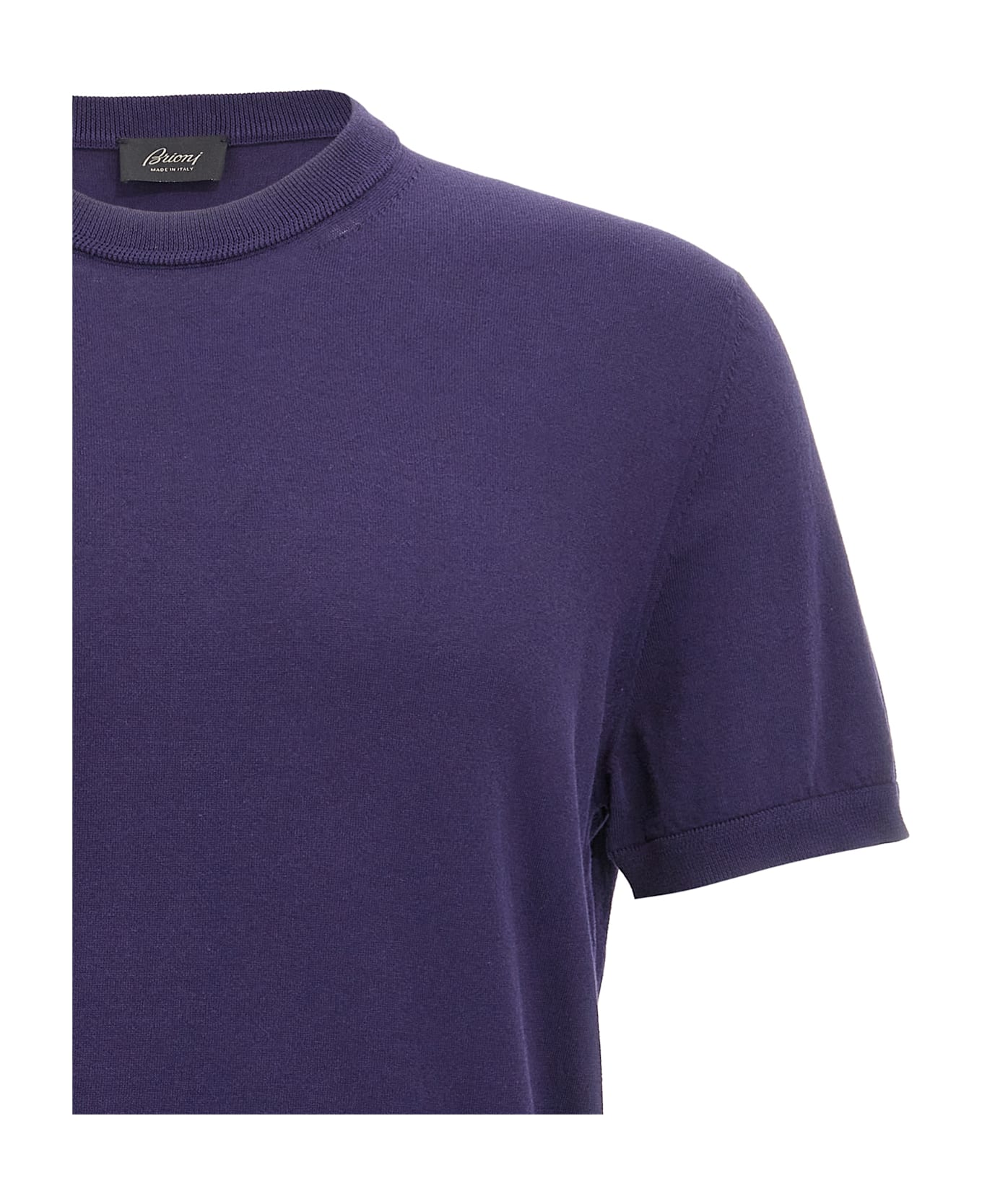 Brioni Knitted T-shirt - Blue