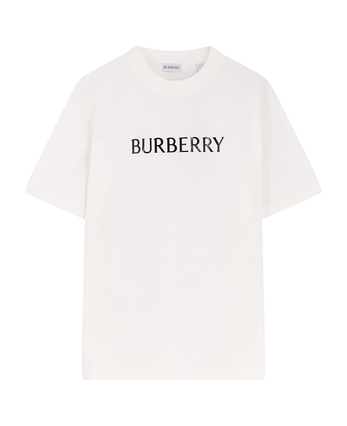 Burberry Seth Organic Cotton T-shirt - CHALK