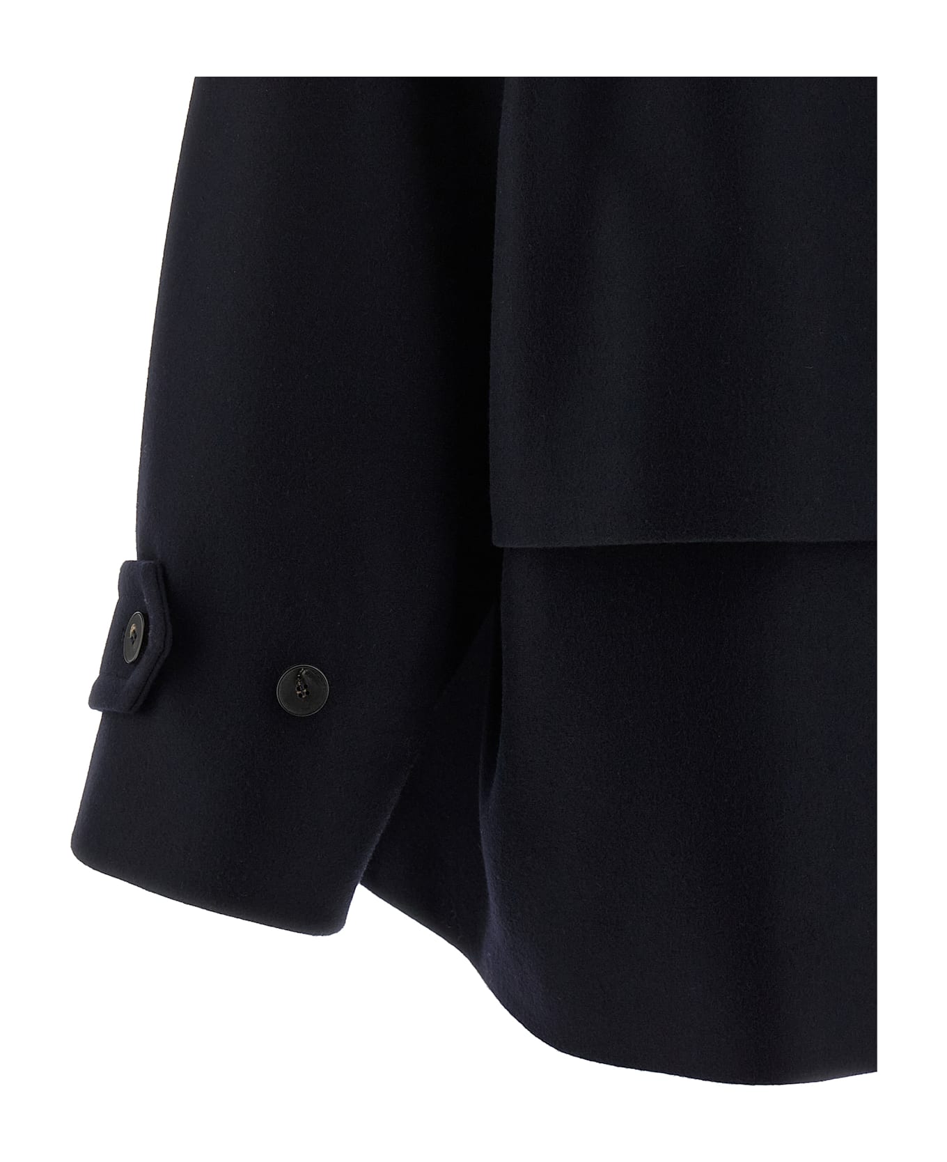 Alberto Biani Wool Caban - Blue