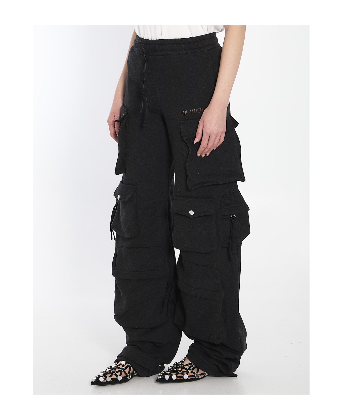 The Attico Black Fade Fern Trousers - BLACK