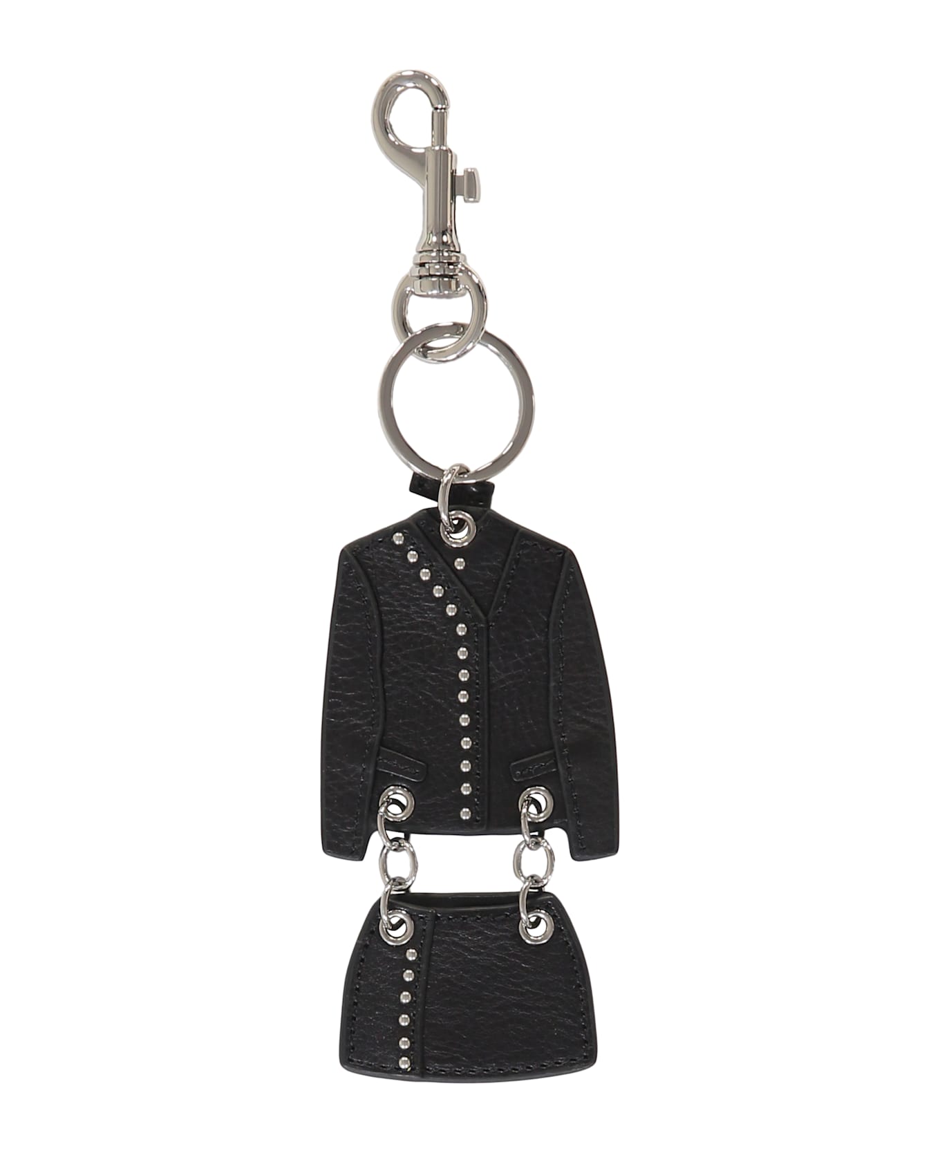 Versus Versace Leather Keyring - black