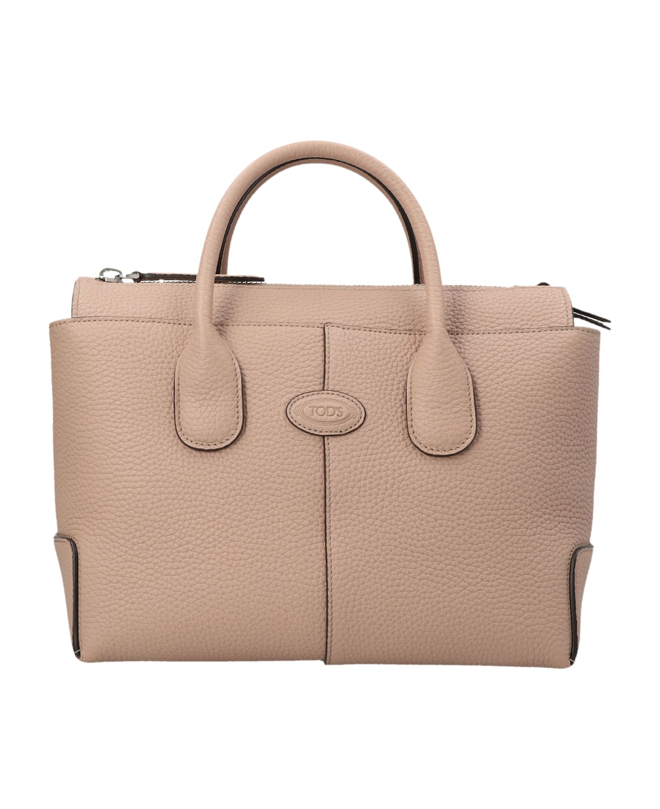 Tod's Grained-leather Tote Bag - Beige