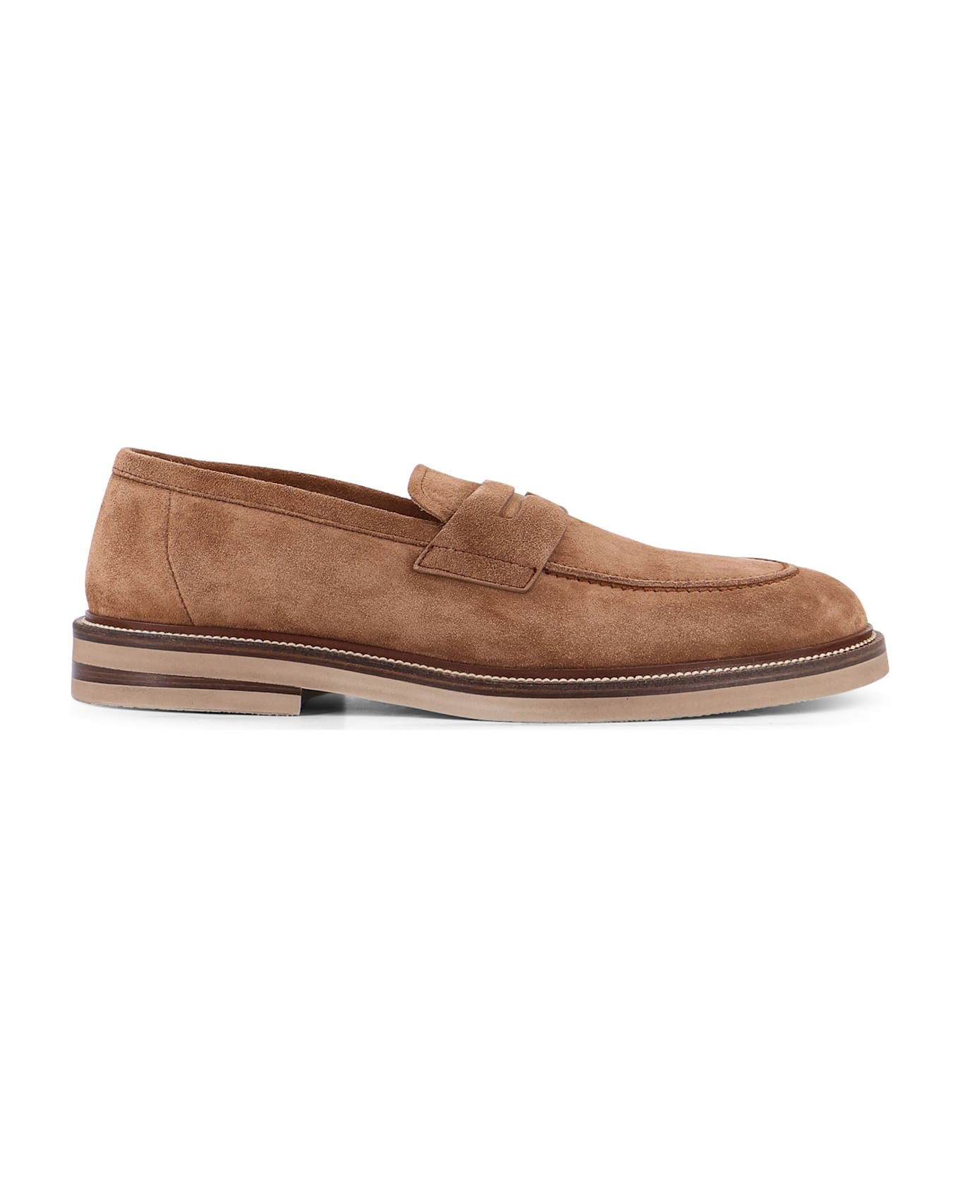 Brunello Cucinelli Suede Loafers - Brown