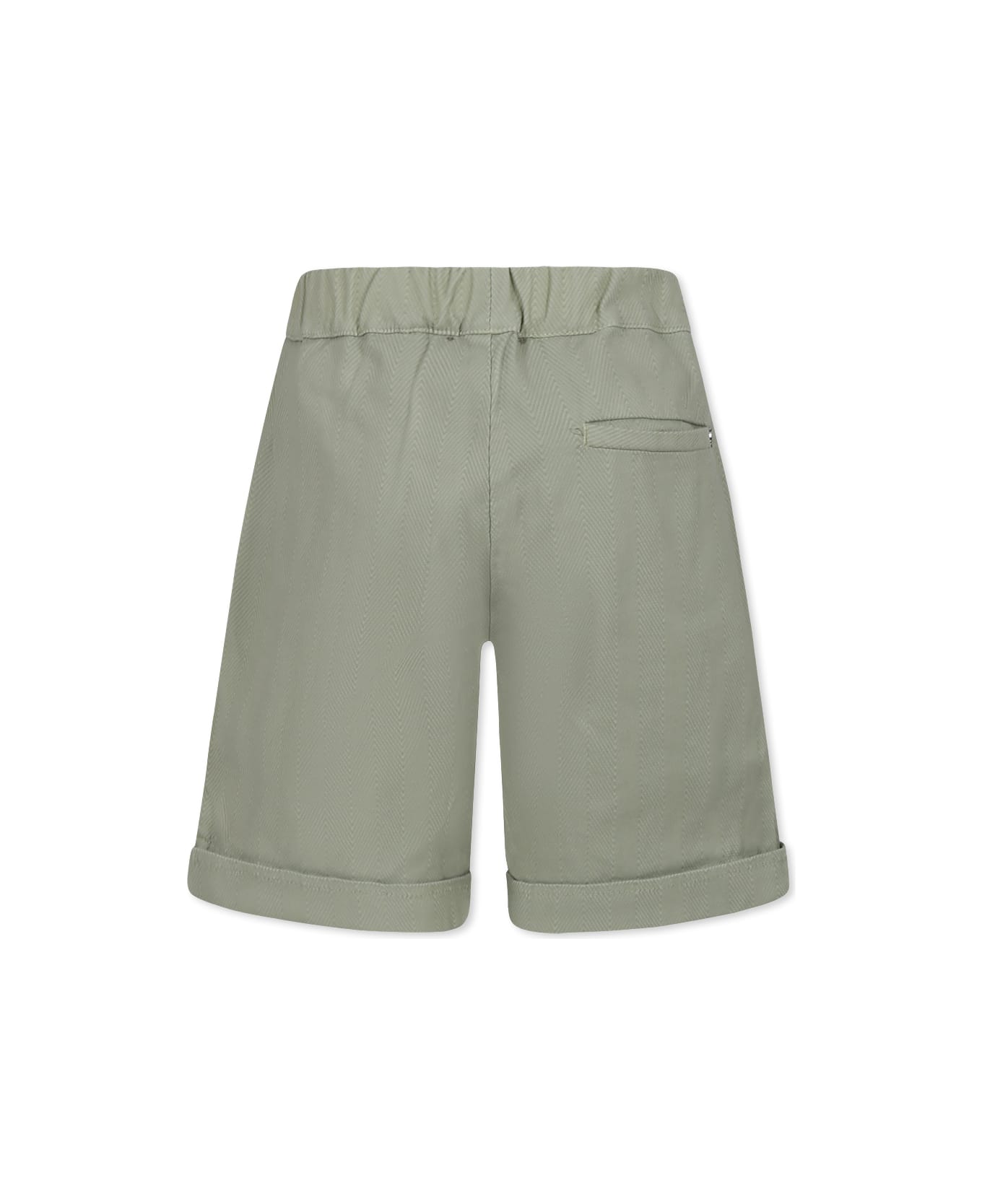 Dondup Green Shorts For Boy With Logo - Green