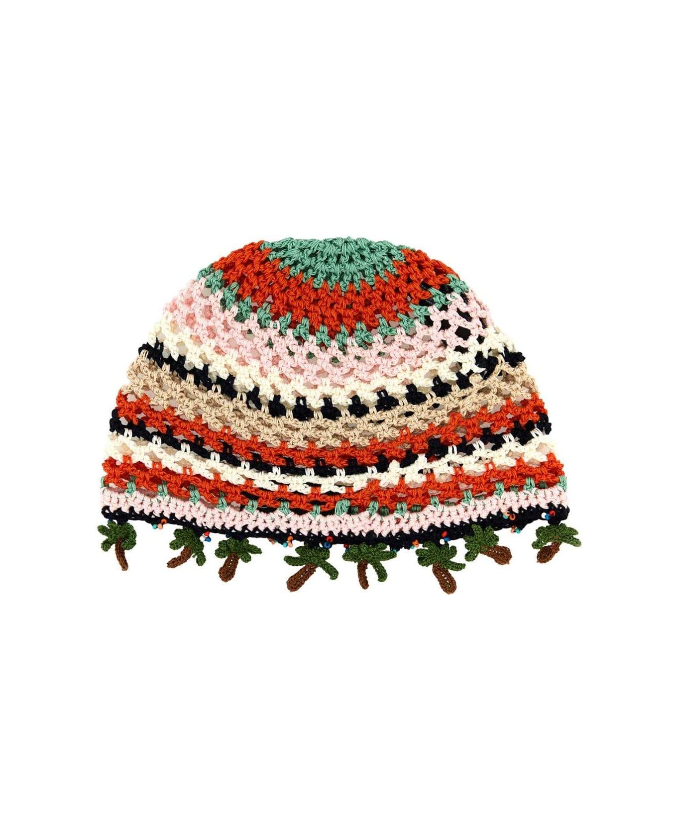 Alanui Crochet Knitted Sunny Hat - MultiColour