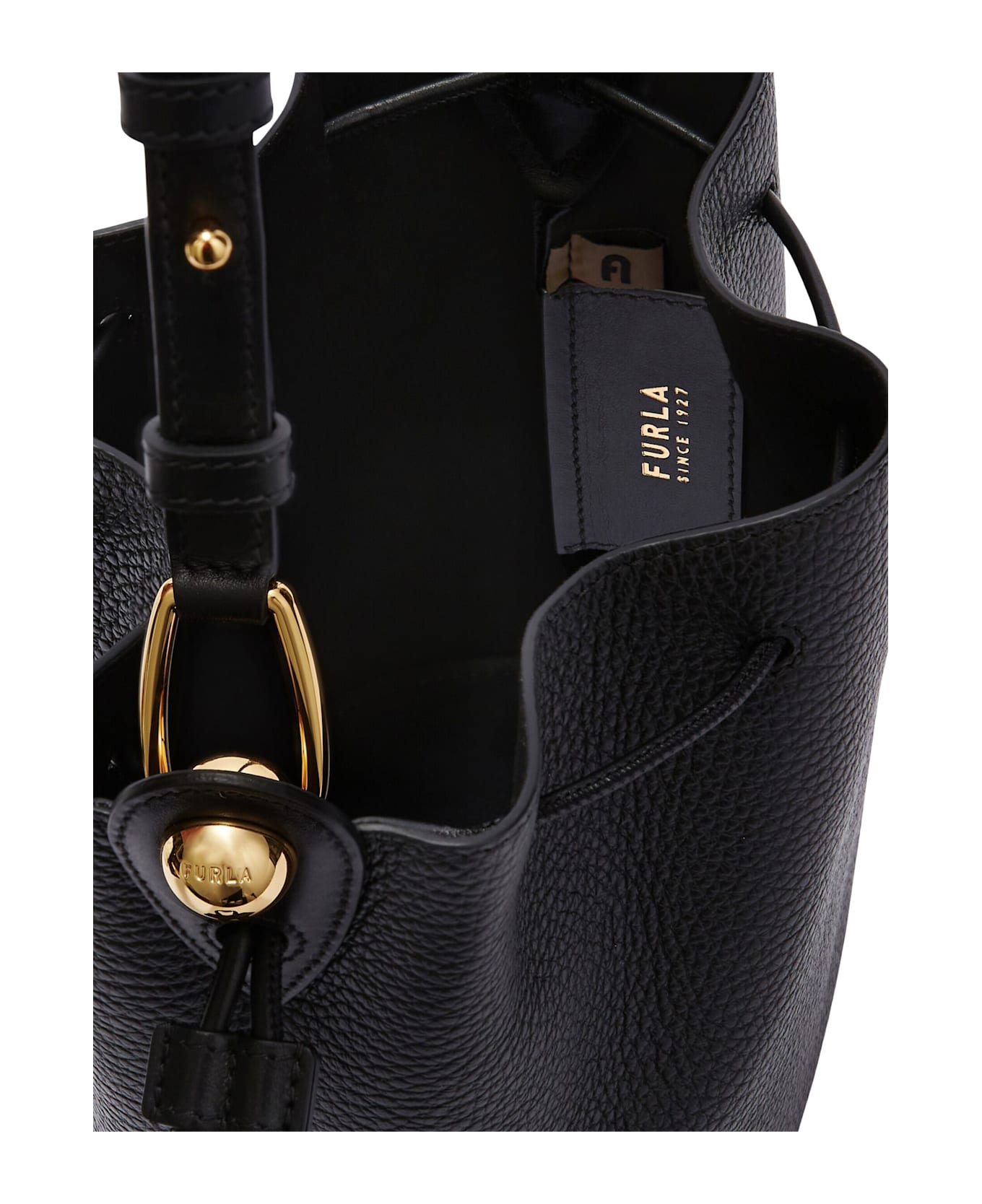Furla Sfera Mini Bucket Bag - Black