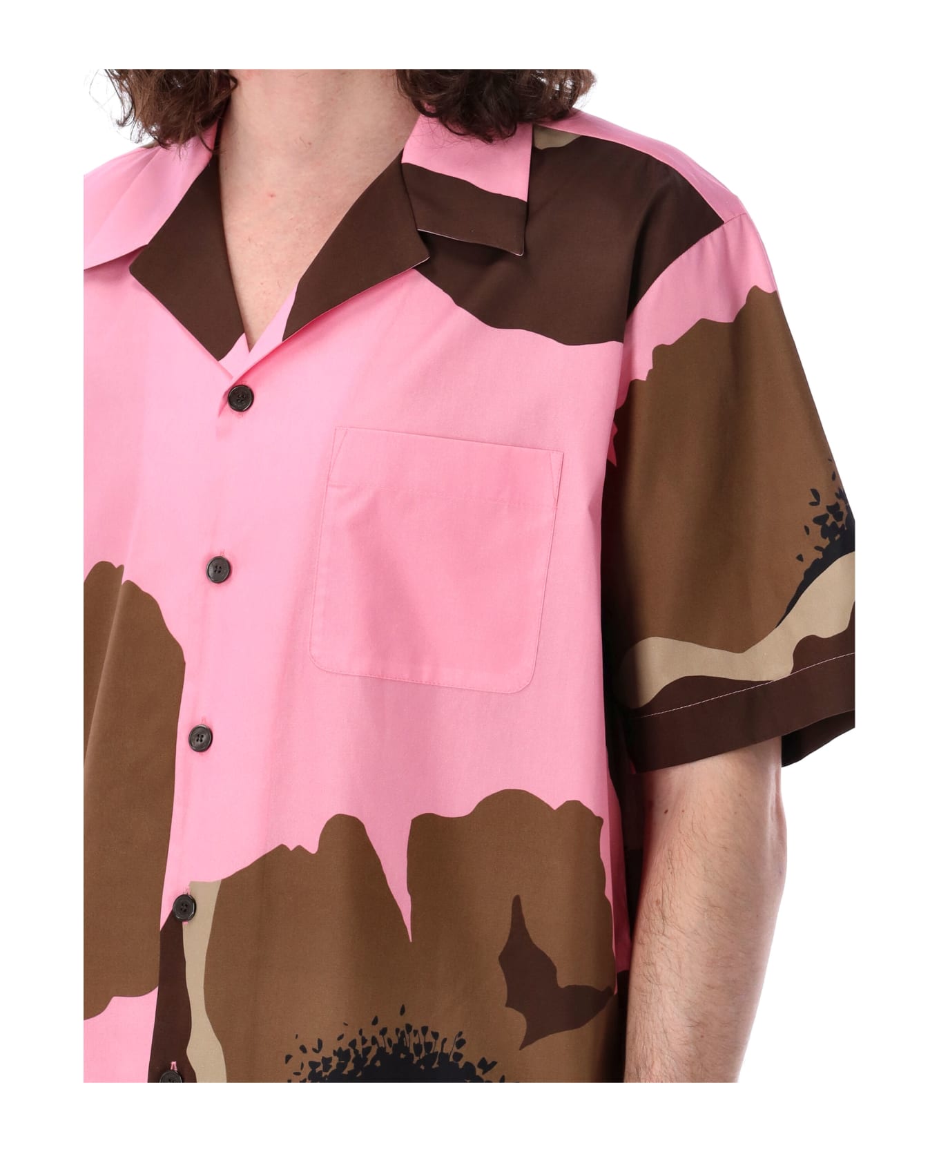 Valentino Garavani Poplin Bowling Shirt - BUBBLE/CLAY シャツ