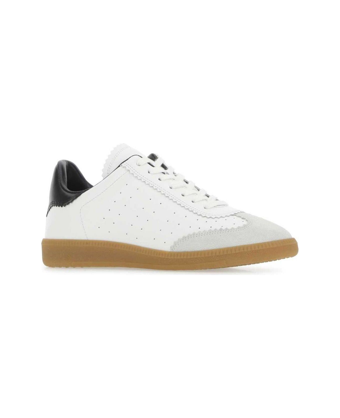 Isabel Marant Round Toe Lace-up Sneakers - White スニーカー