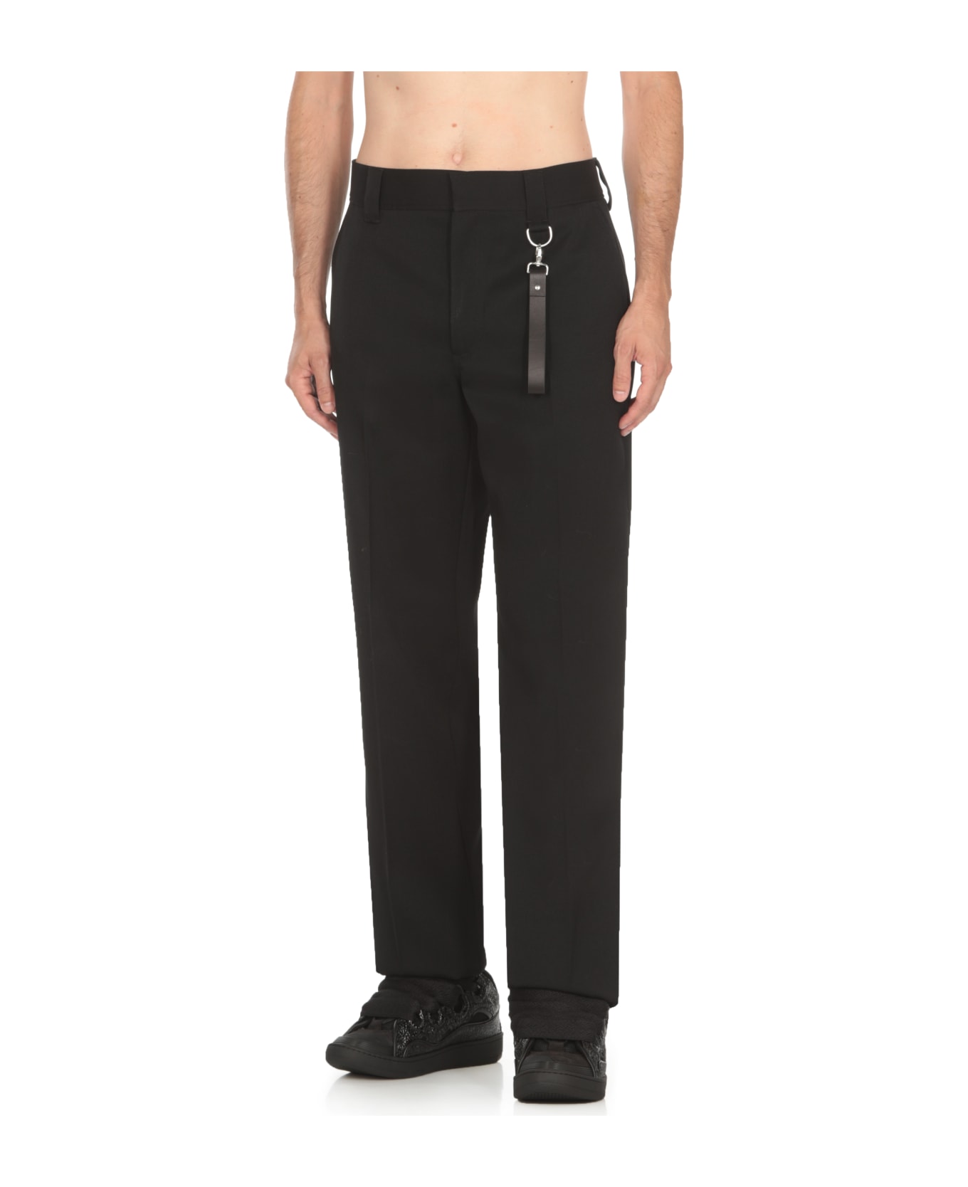 Lanvin Pants In Black Wool - Black