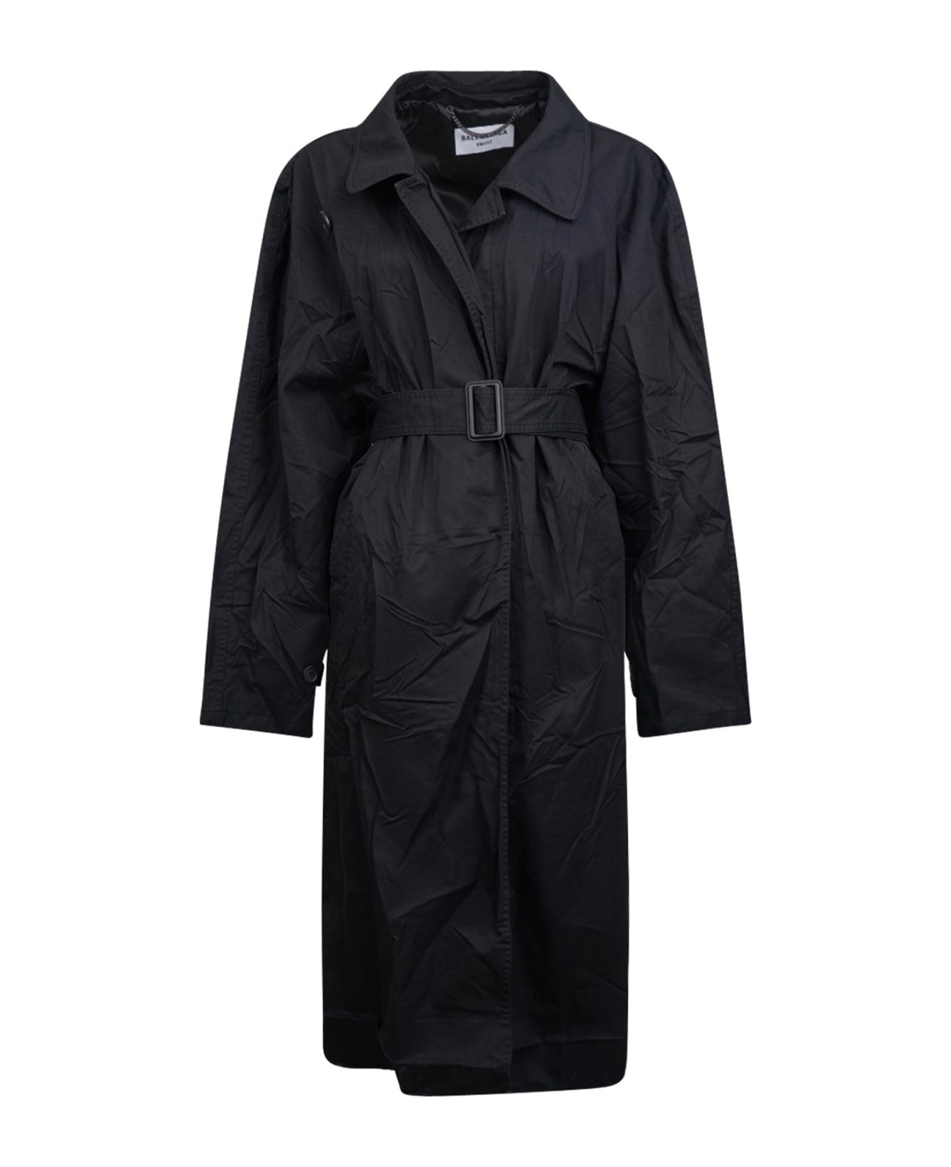 Balenciaga Unifit Trench Coat - Black