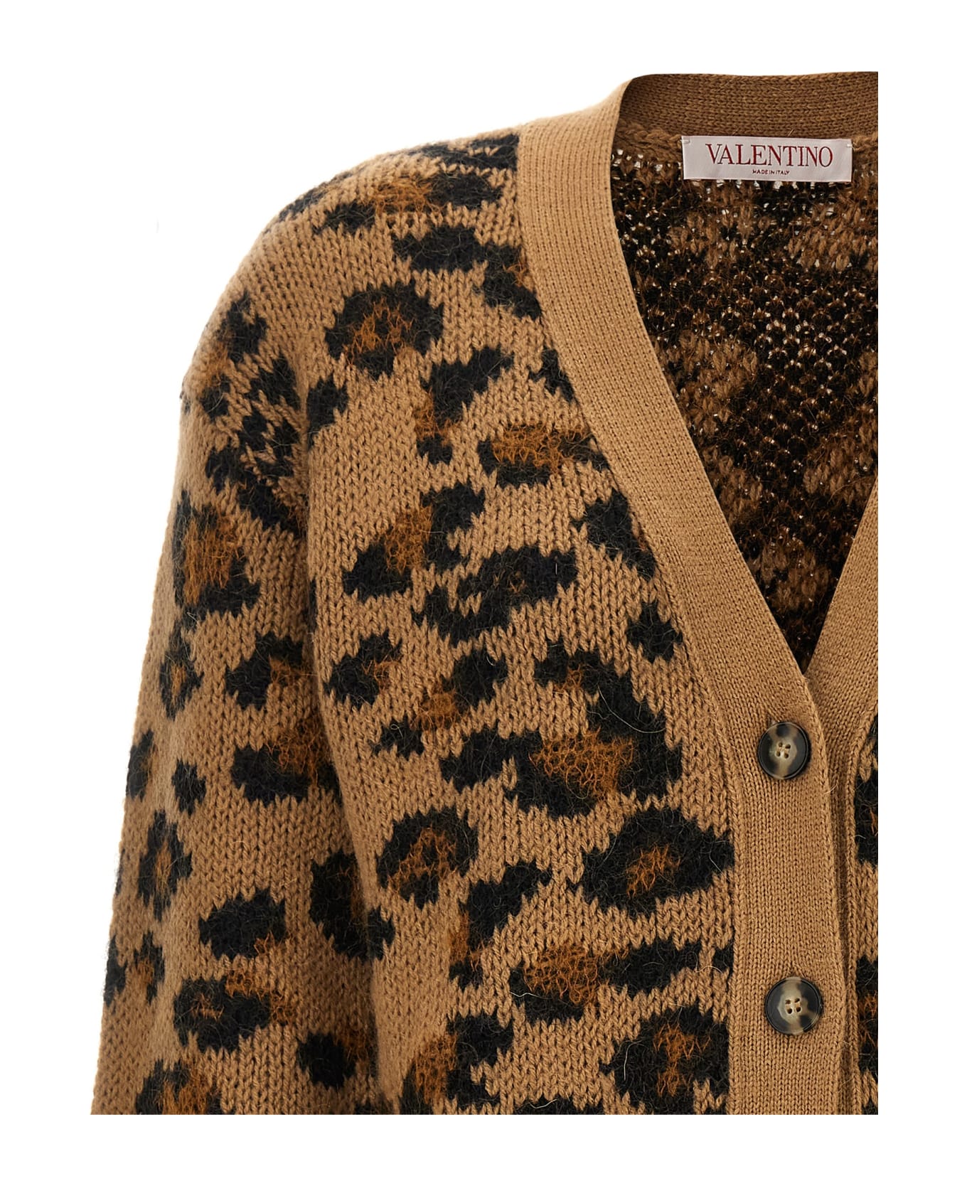 Valentino Garavani Valentino Animalier Cardigan - Brown