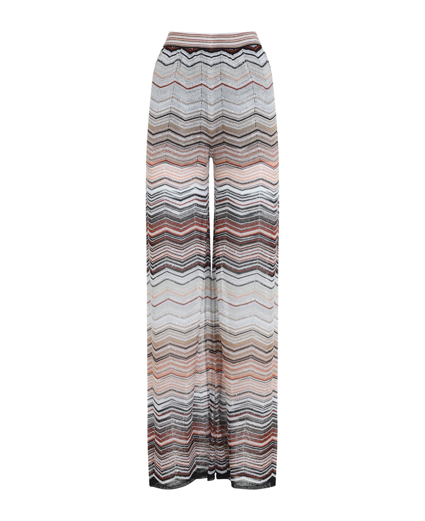 Missoni Viscose Pants - Zv Red Beige Tones