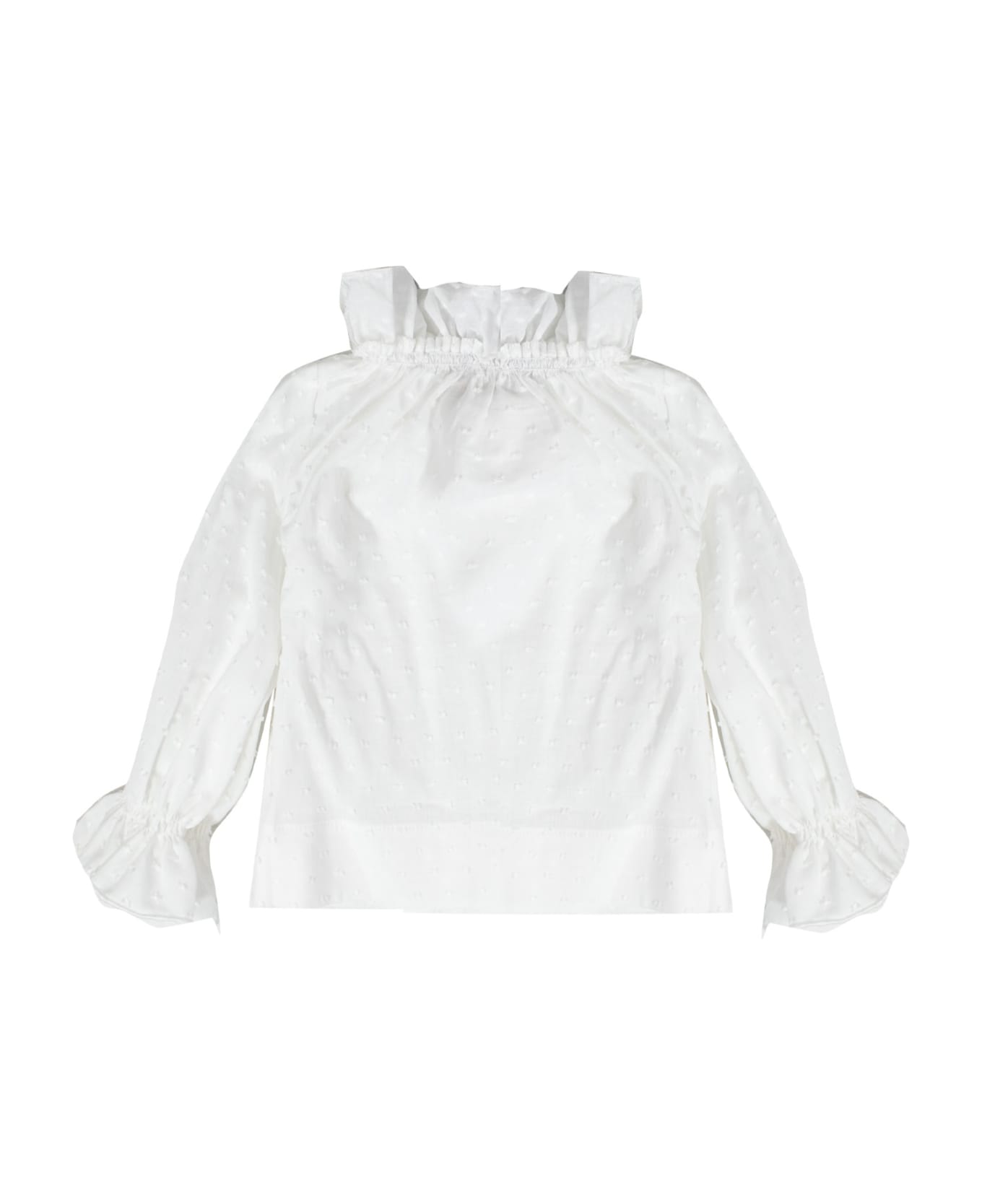 La stupenderia Cotton Blouse - White シャツ