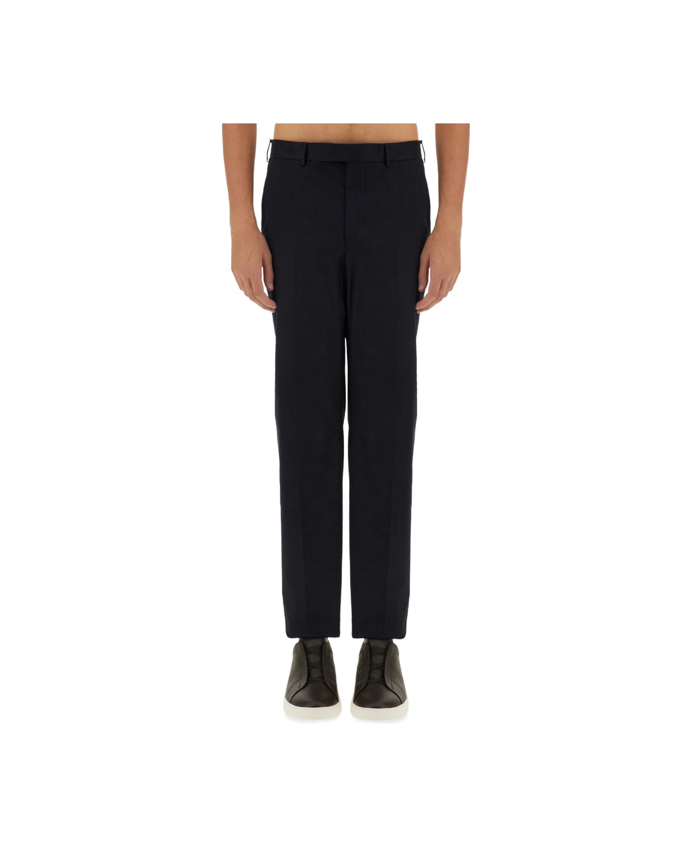 Zegna Straight Leg Pants - BLACK