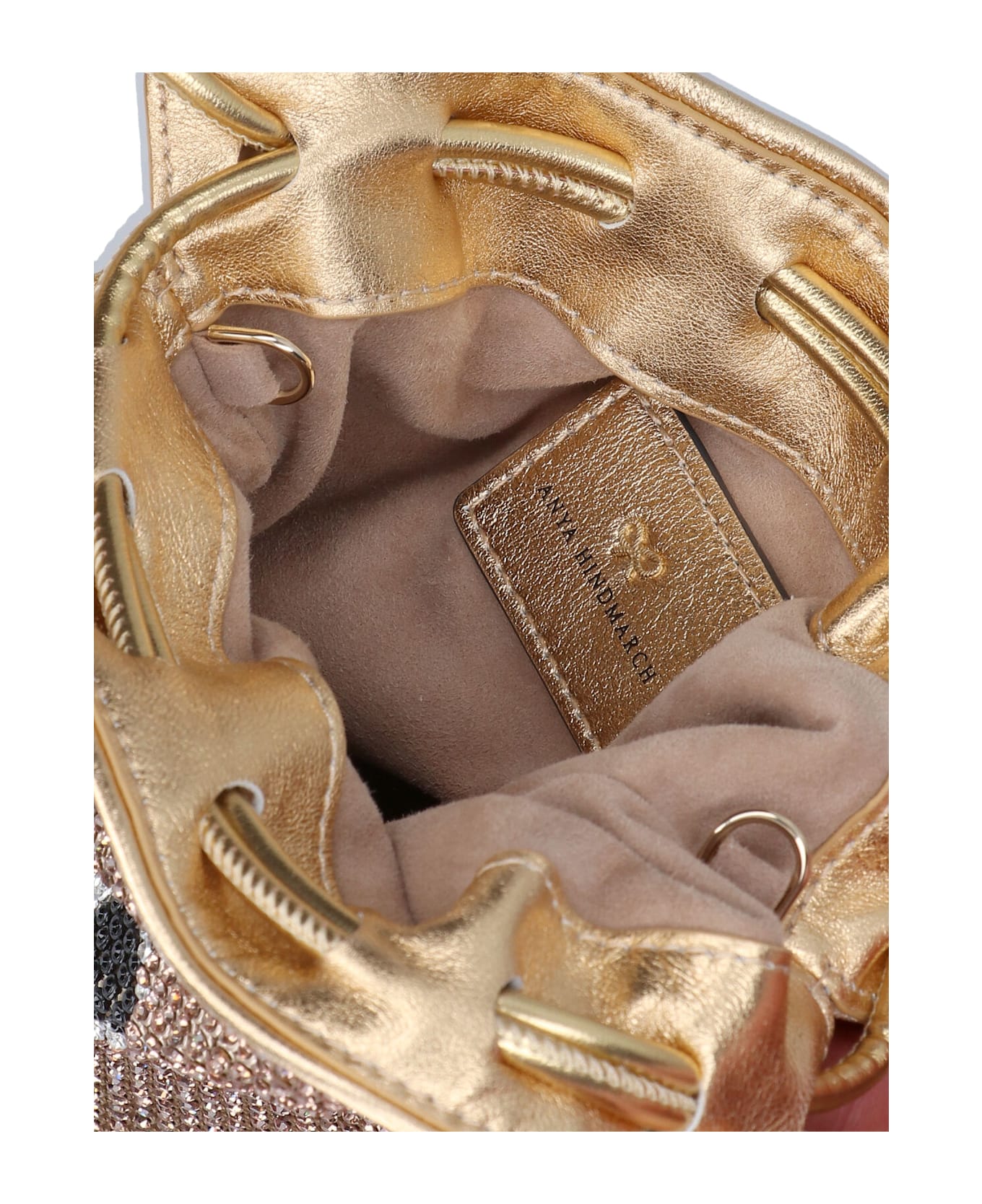 Anya Hindmarch 'eyes' Shoulder Bag - Gold