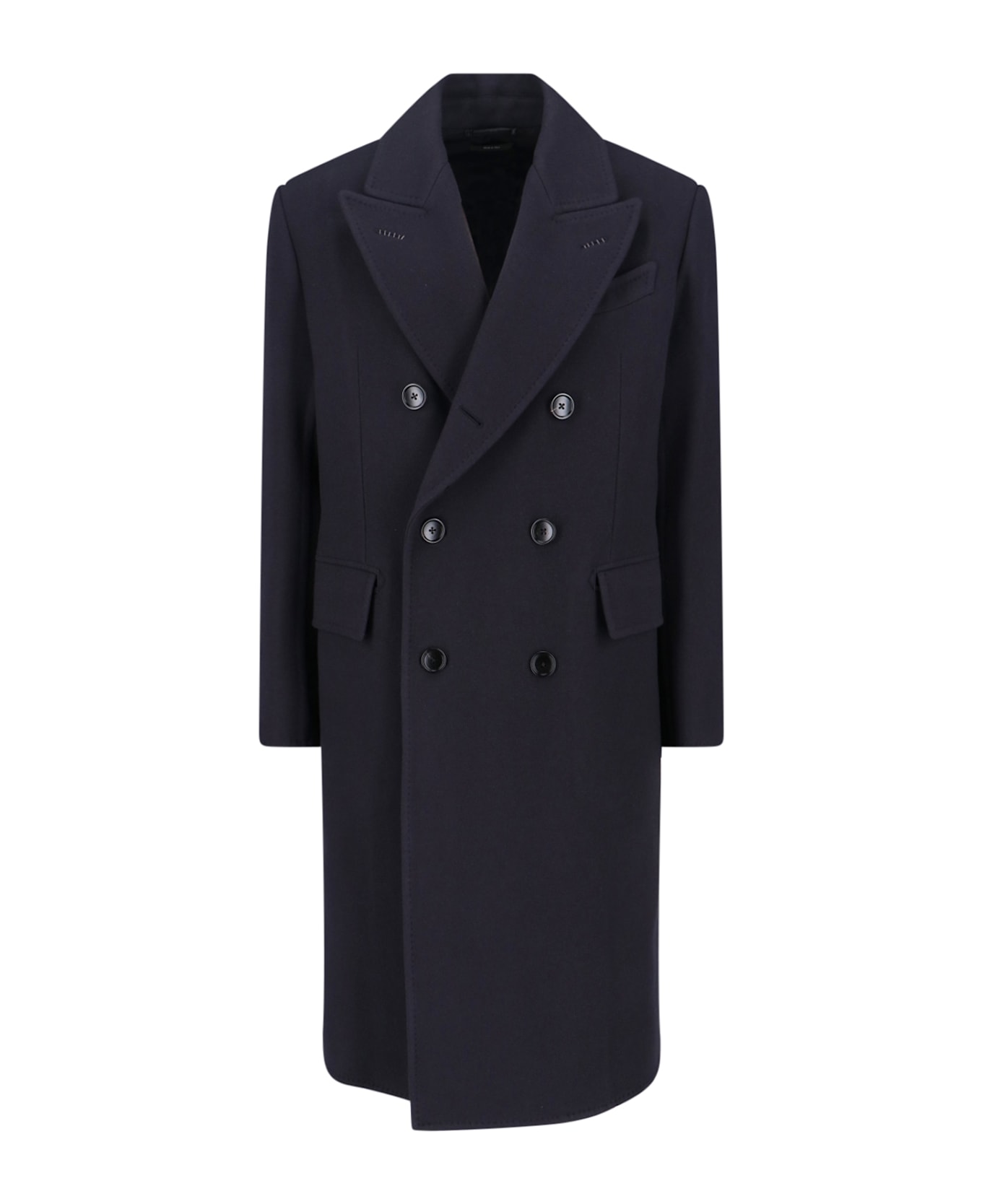 Tom Ford Virgin Wool Coat - Blue