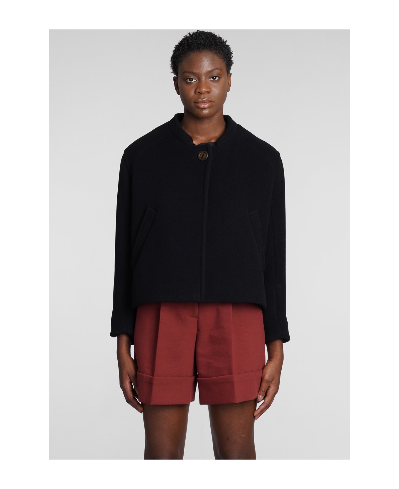 See by Chloé Coat In Black Wool - black