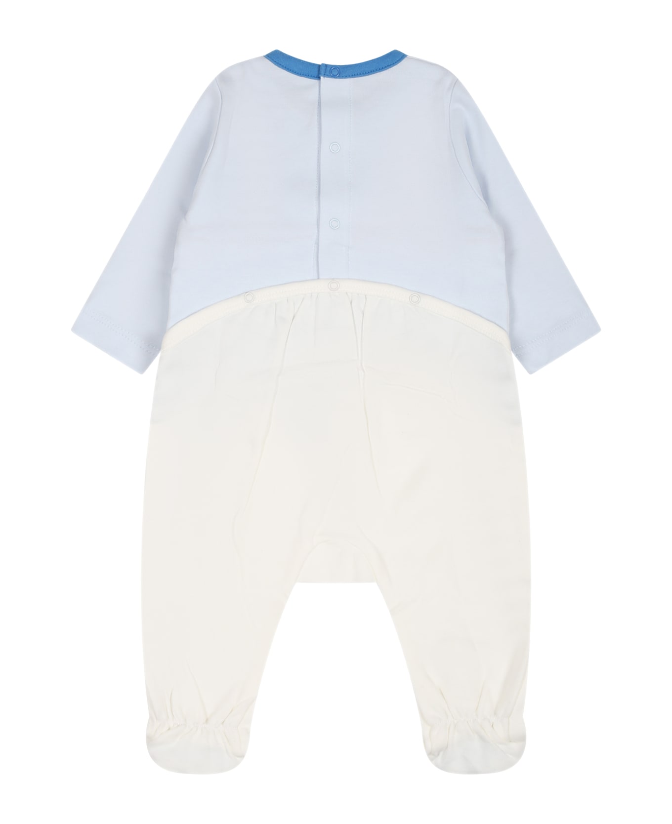 Little Marc Jacobs Light Blue Set For Baby Boy With Logo - Blu