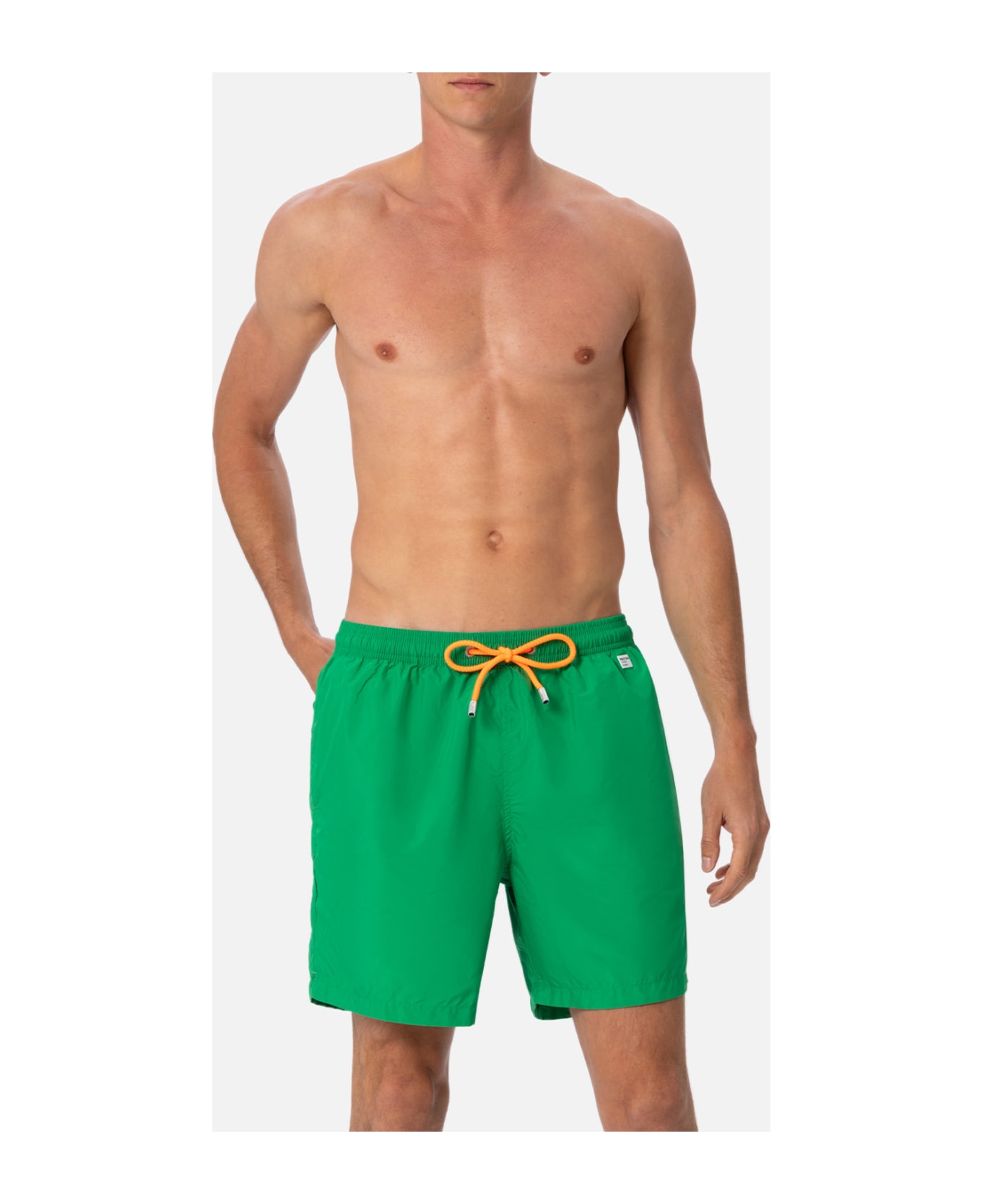 MC2 Saint Barth Man Lightweight Fabric Grass Green Swim-shorts Lighting Pantone | Pantone® Special Edition - GREEN