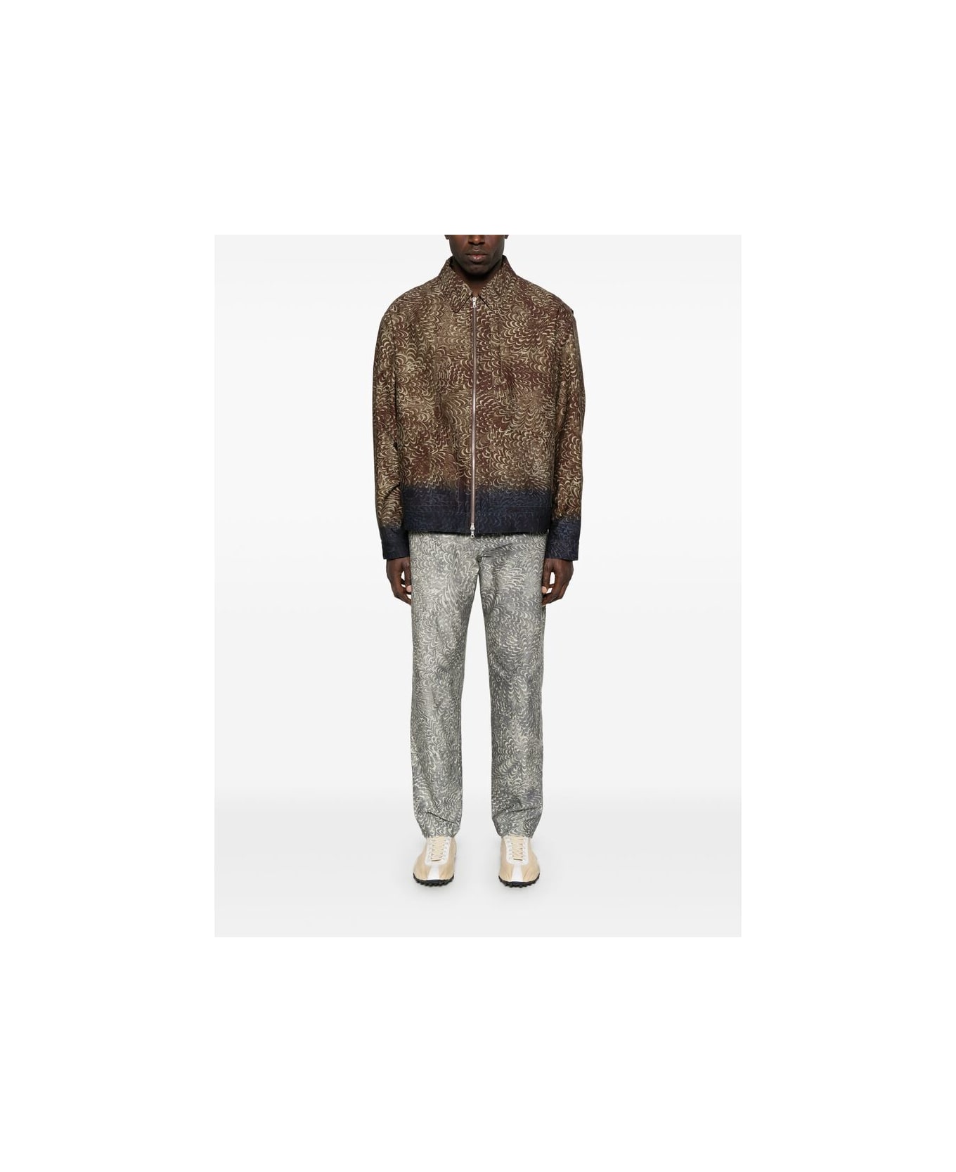 Dries Van Noten Pant - GREY/BROWN