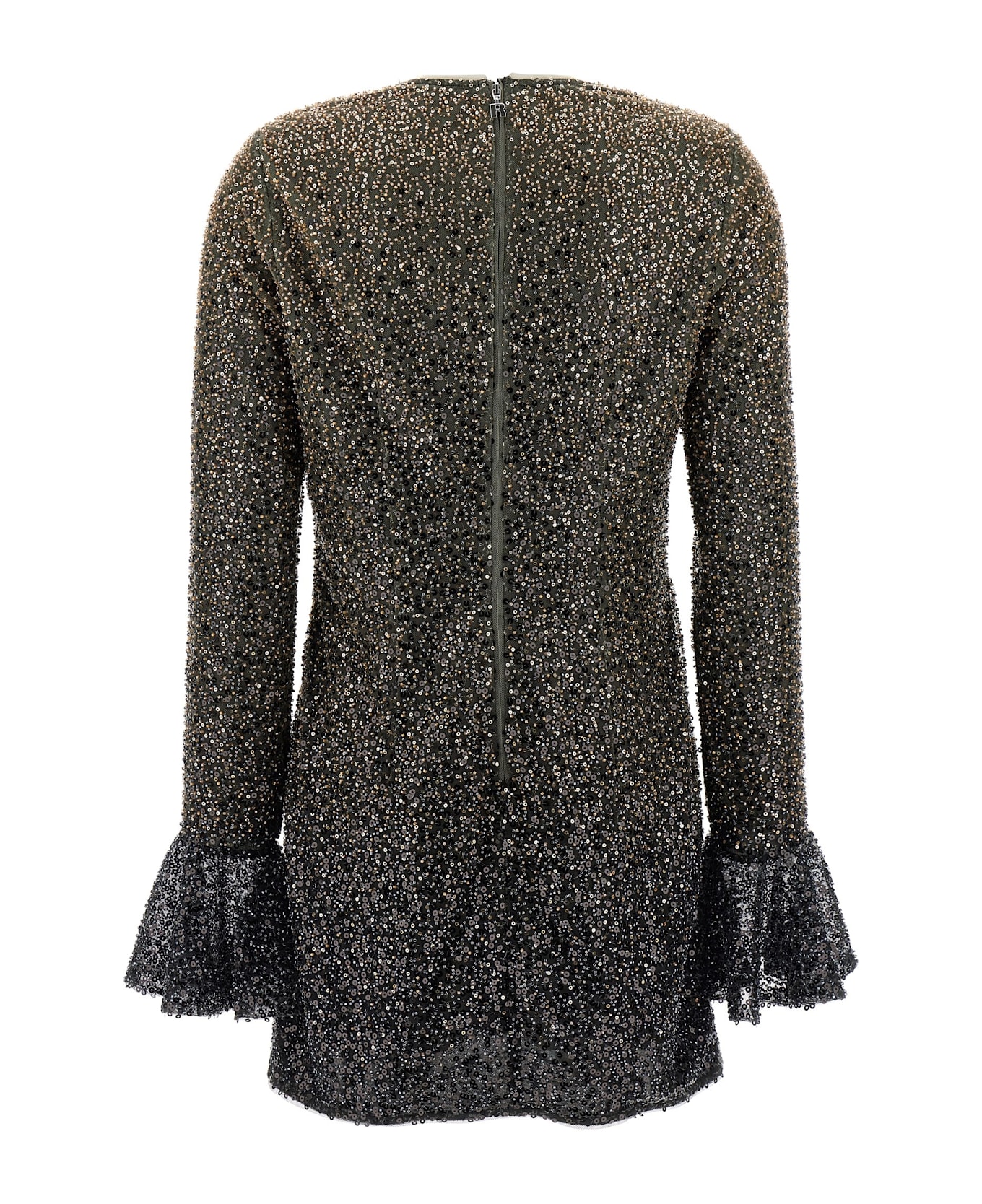 Rotate by Birger Christensen 'beaded Ls Mini' Dress - Brown