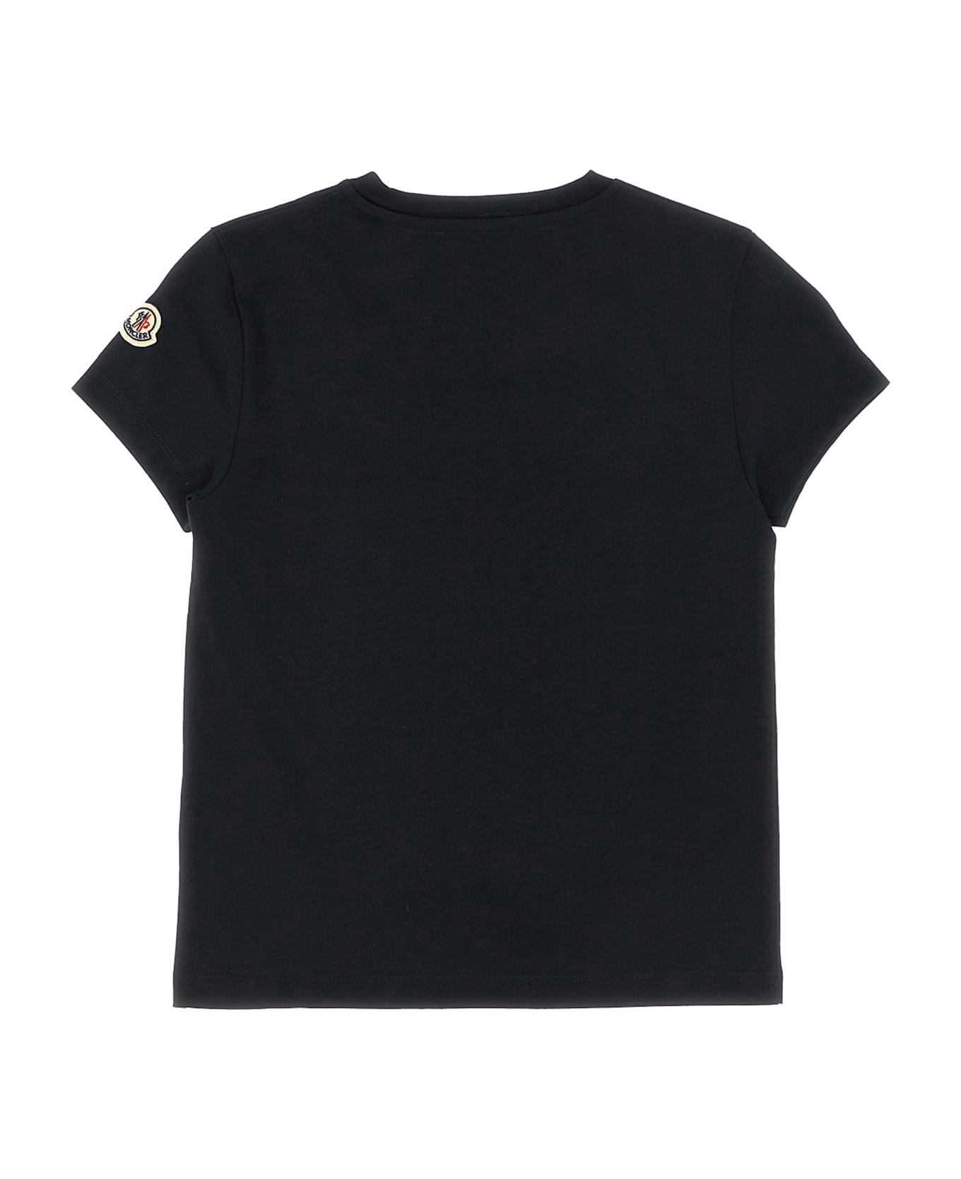 Moncler Logo Embroidery T-shirt - Black  