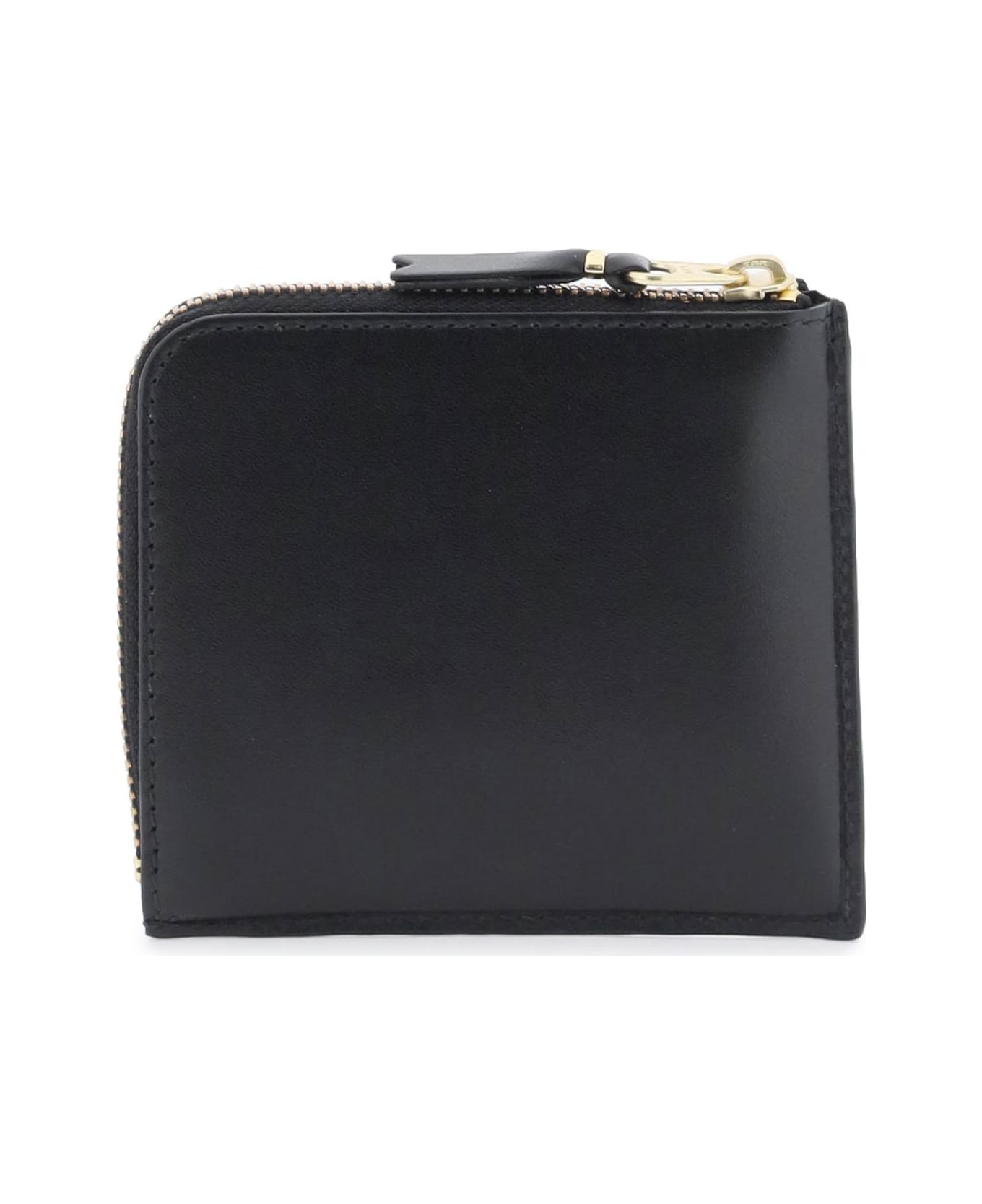 Comme des Garçons Wallet Leather Wallet - POLKA DOT PRINT (Black)