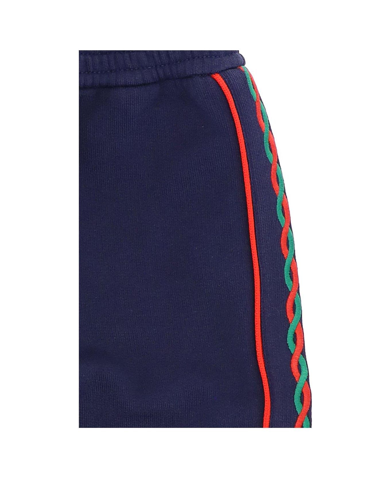 Gucci Logo Embroidered Track Pants - Blue New Marine
