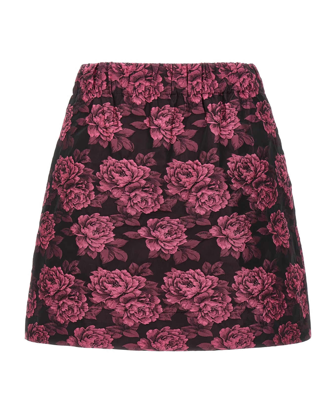 Ganni Floral Jacquard Skirt - Fuchsia スカート