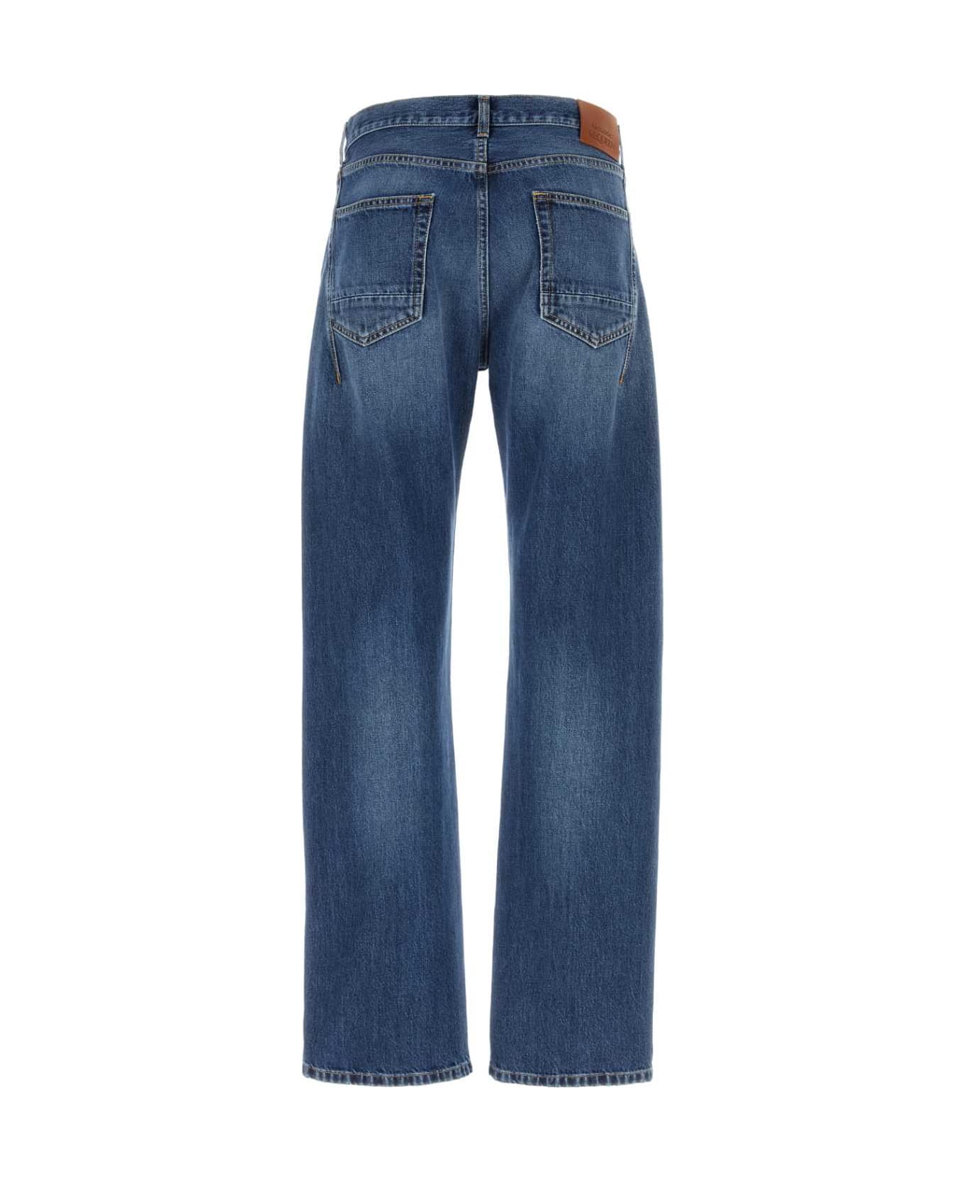 Alexander McQueen Denim Jeans - BLUEWASHED