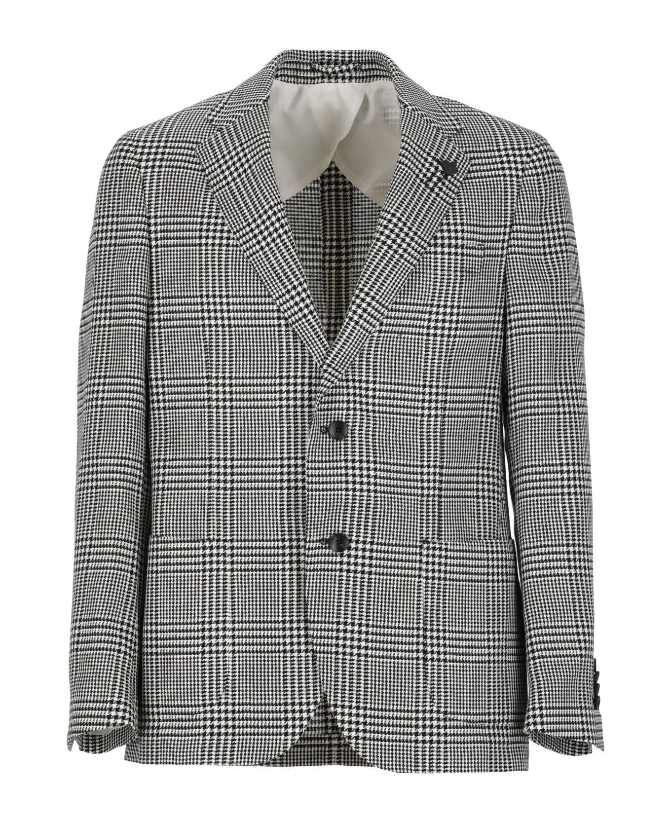 Lardini Cotton And Linen Jacket - MultiColour