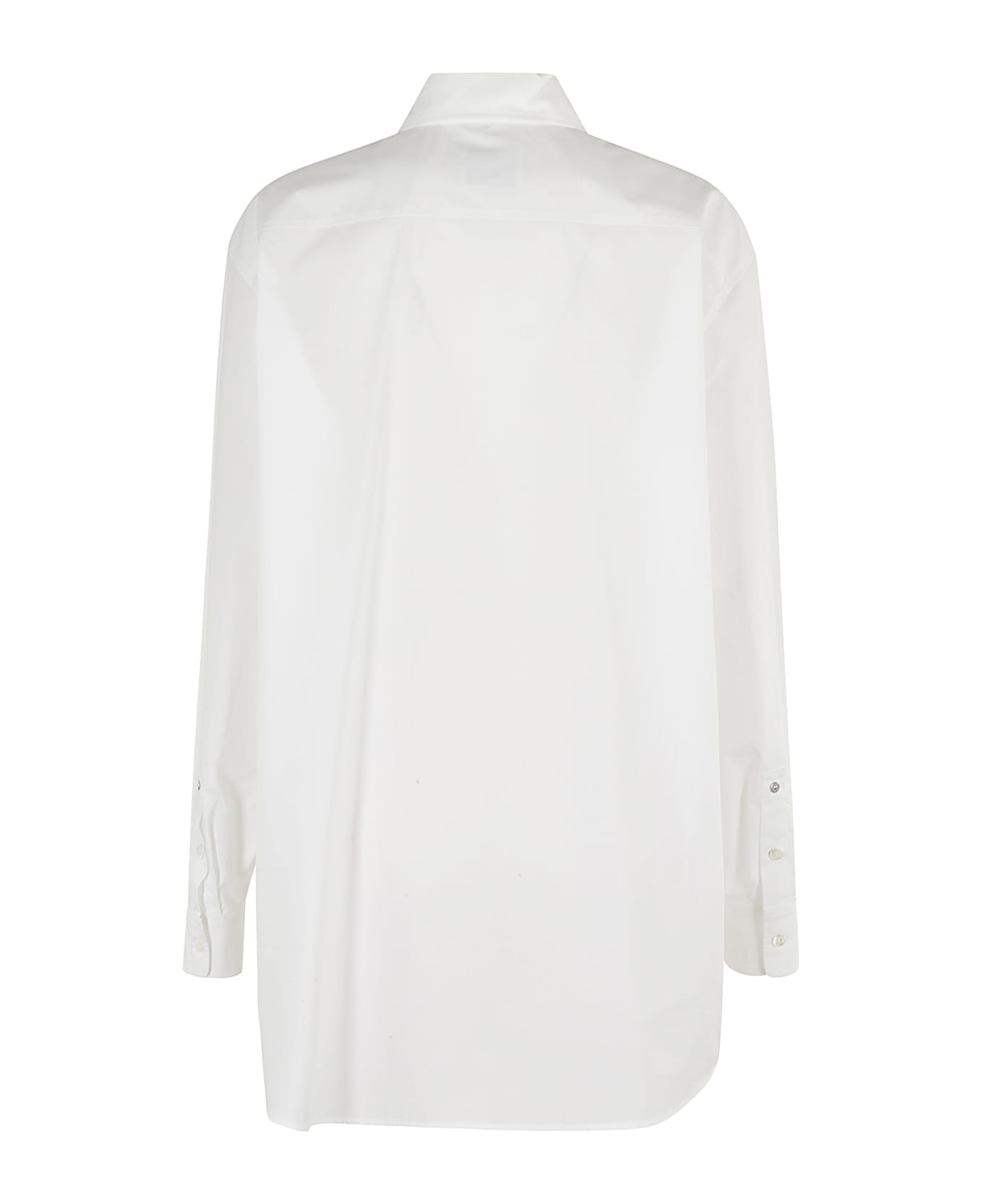 M05CH1N0 Jeans Camicia Popeline - Bianco