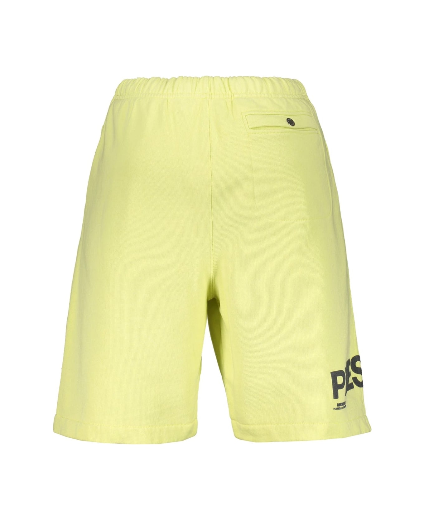 HERON PRESTON Cotton Shorts - Yellow