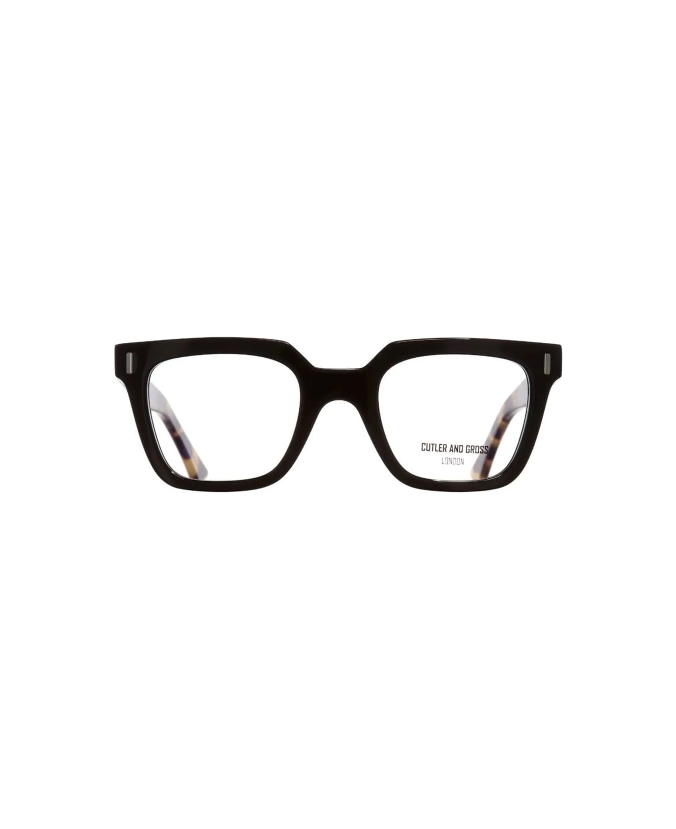 Cutler and Gross 1305-06 Black On Camouflage Acetate Optical Glasses