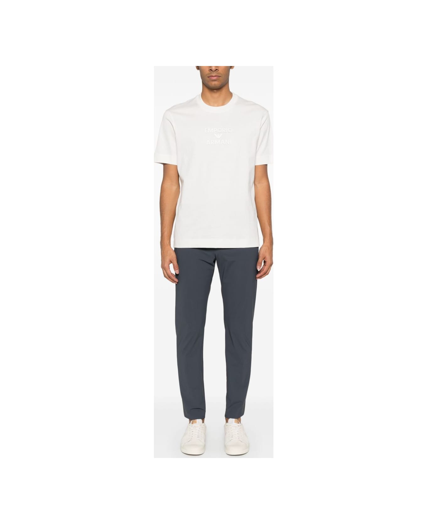 Emporio Armani Logo Cotton T-shirt - White