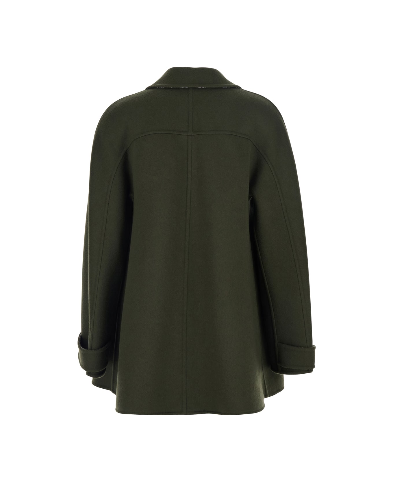 Gucci Caban Gg Double Coat - Green