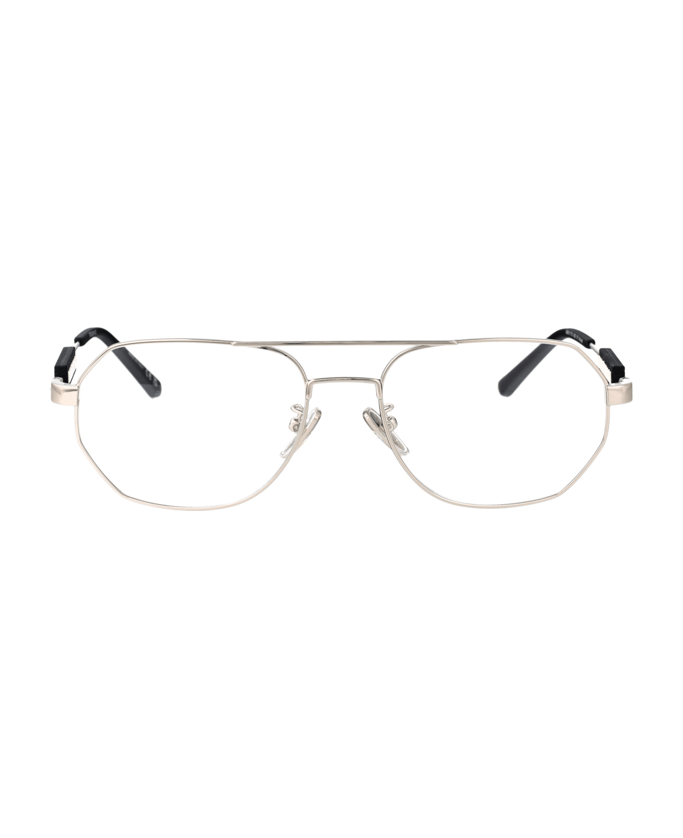 Balenciaga Eyewear Bb0117o Glasses - 002 SILVER SILVER TRANSPARENT