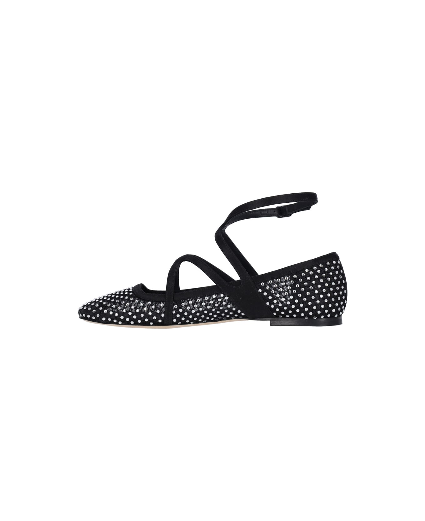 Jimmy Choo 
astoria
 Rhinestone Ballet Flats - Black  